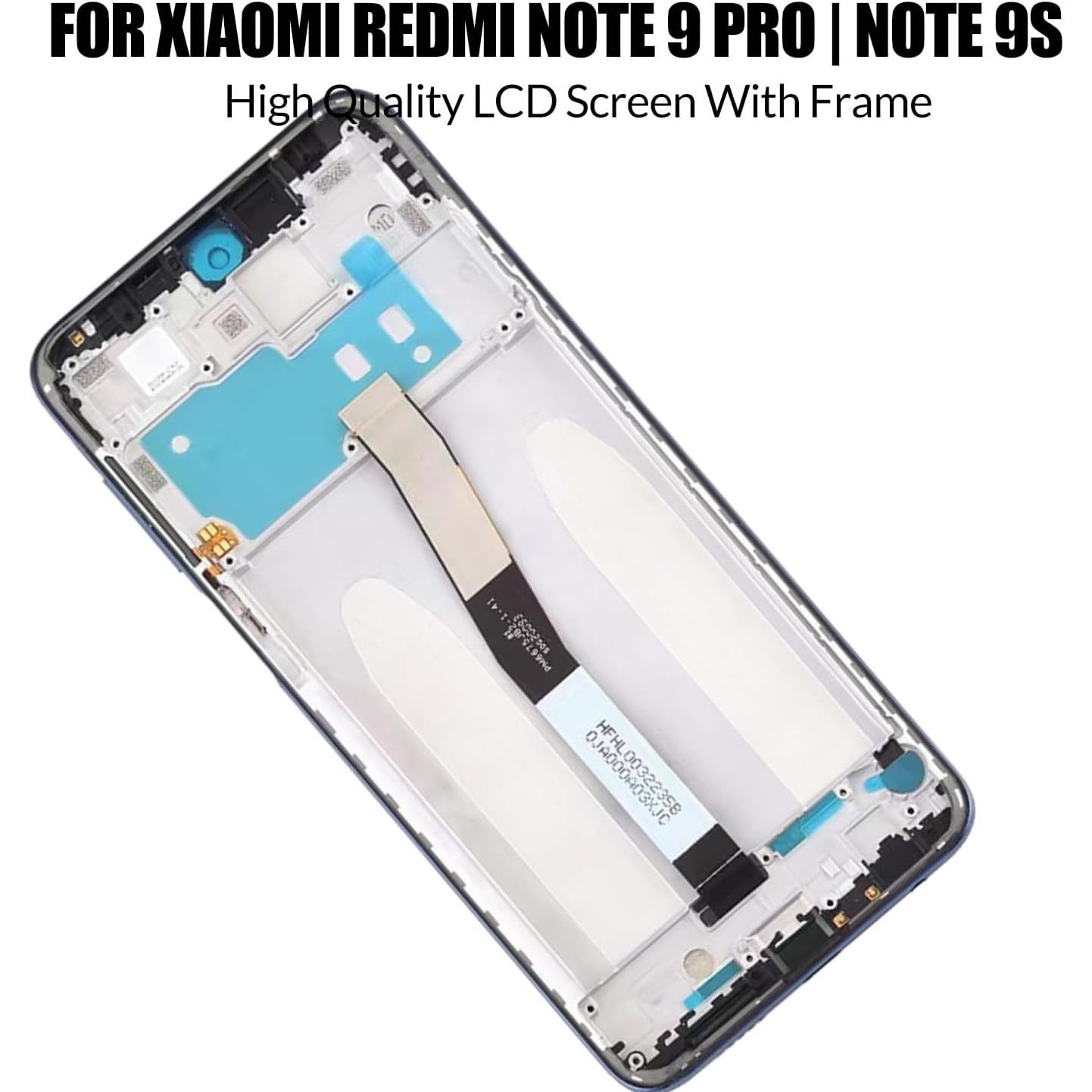 Pantalla LCD de Reemplazo para Xiaomi Redmi Note 9 Pro/S - Negro