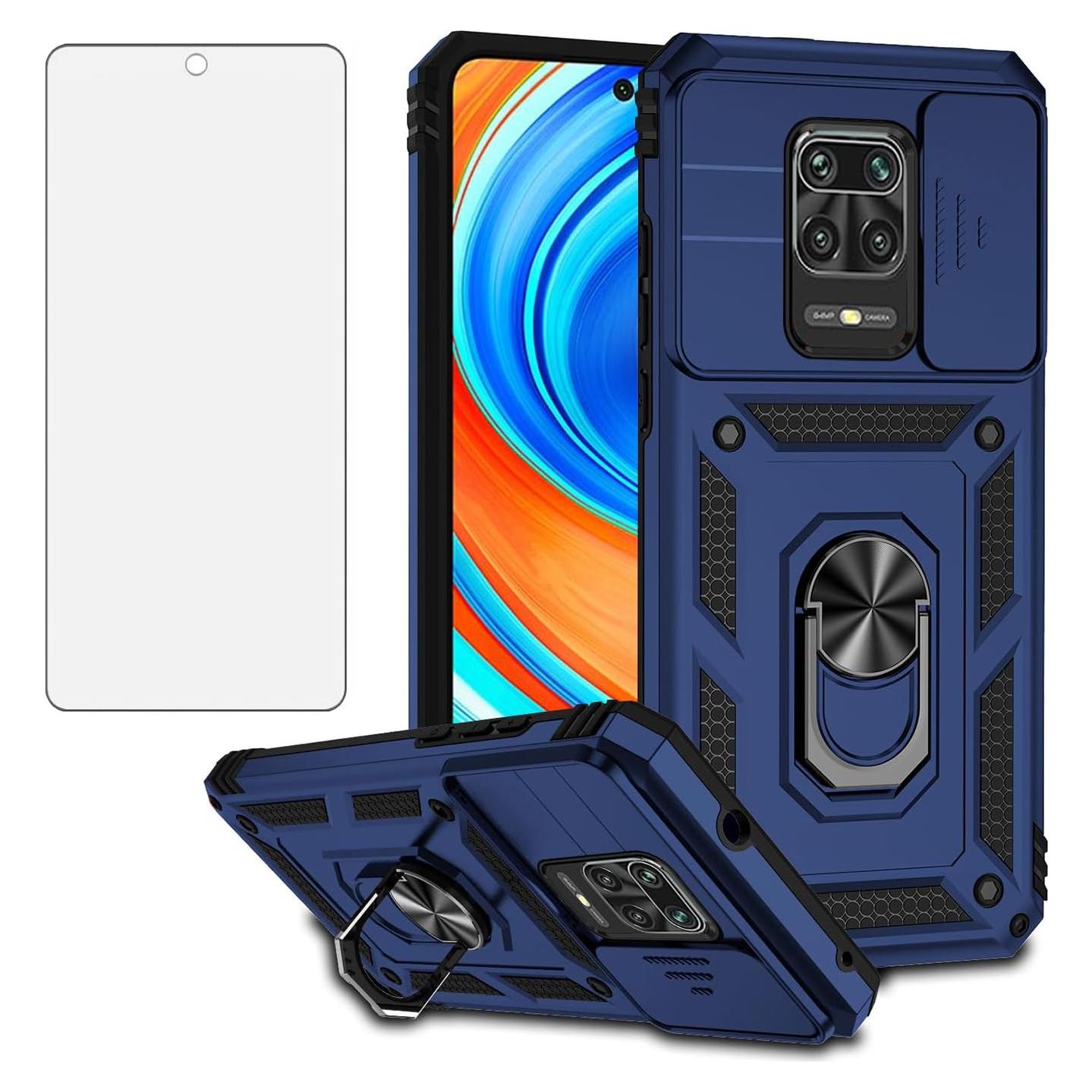 Funda Asuwish para Xiaomi Redmi Note 9 Pro/9S/Pro Max con Protector de Pantalla y Soporte