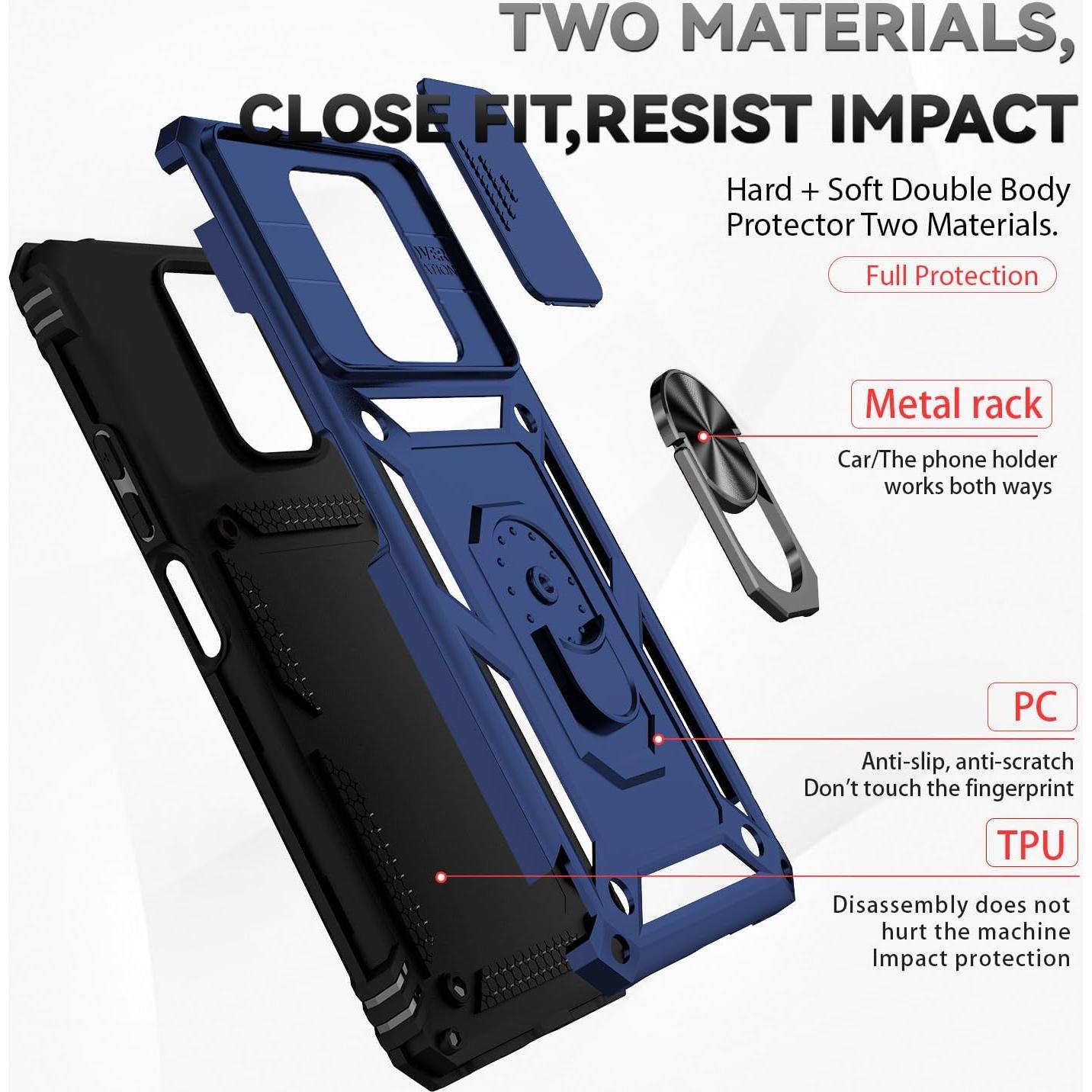 Funda Asuwish para Xiaomi Redmi Note 9 Pro/9S/Pro Max con Protector de Pantalla y Soporte