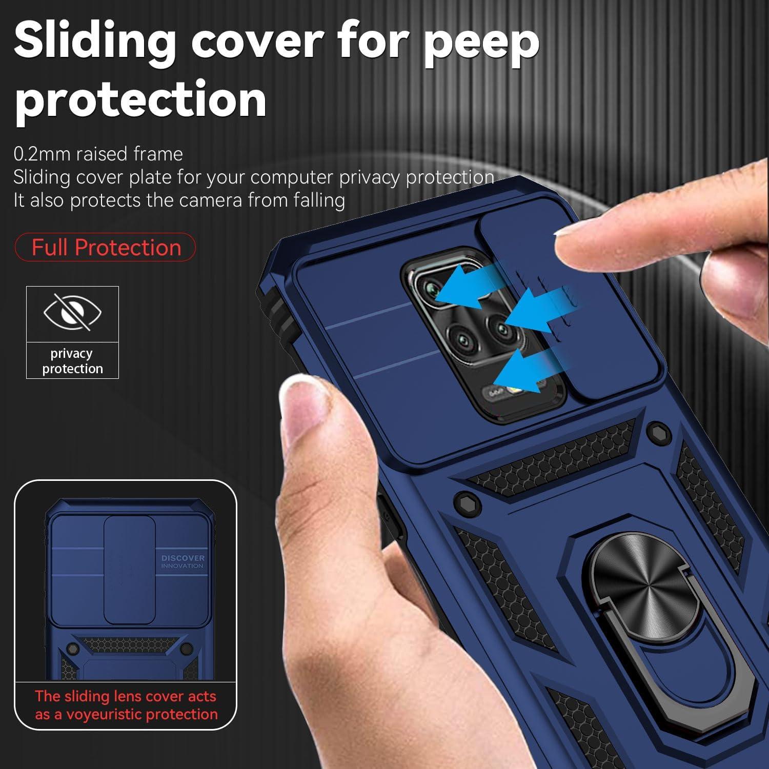 Funda Asuwish para Xiaomi Redmi Note 9 Pro/9S/Pro Max con Protector de Pantalla y Soporte