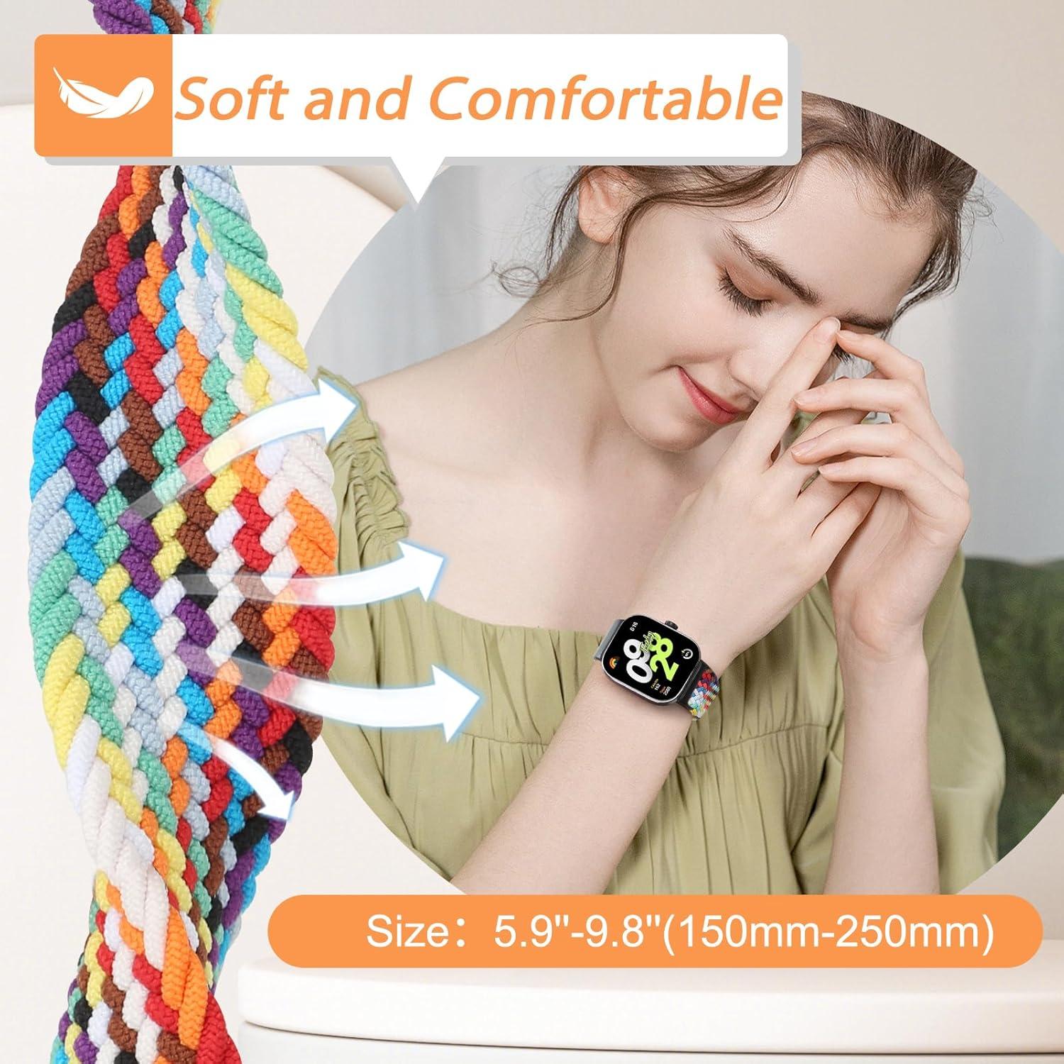 Correas de Nylon Trenzado WNIPH para Xiaomi Redmi Watch 5/4 y Smart Band 9/8 Pro