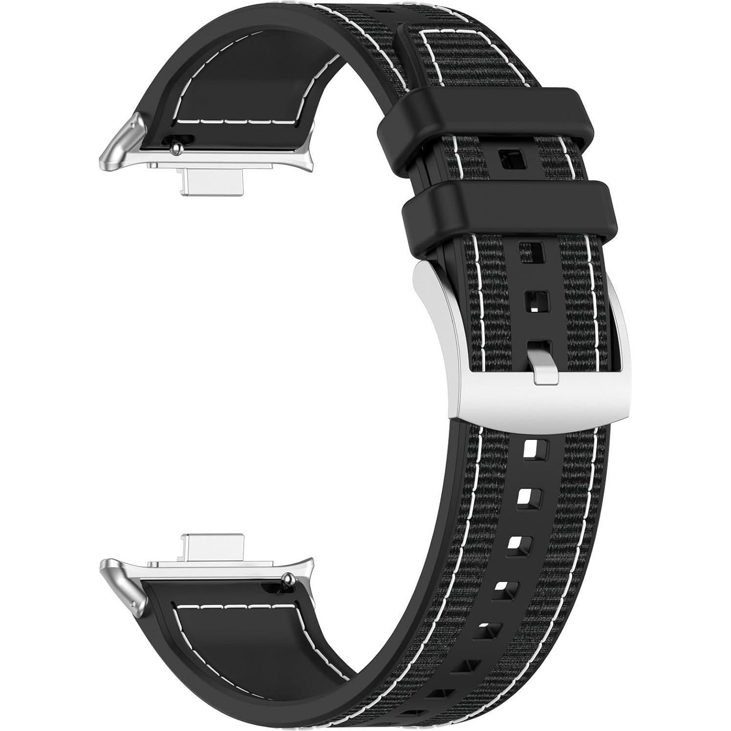Correa de Reemplazo LOKEKE para Xiaomi Smart Band 9 Pro - Silicona y Nylon - Negro