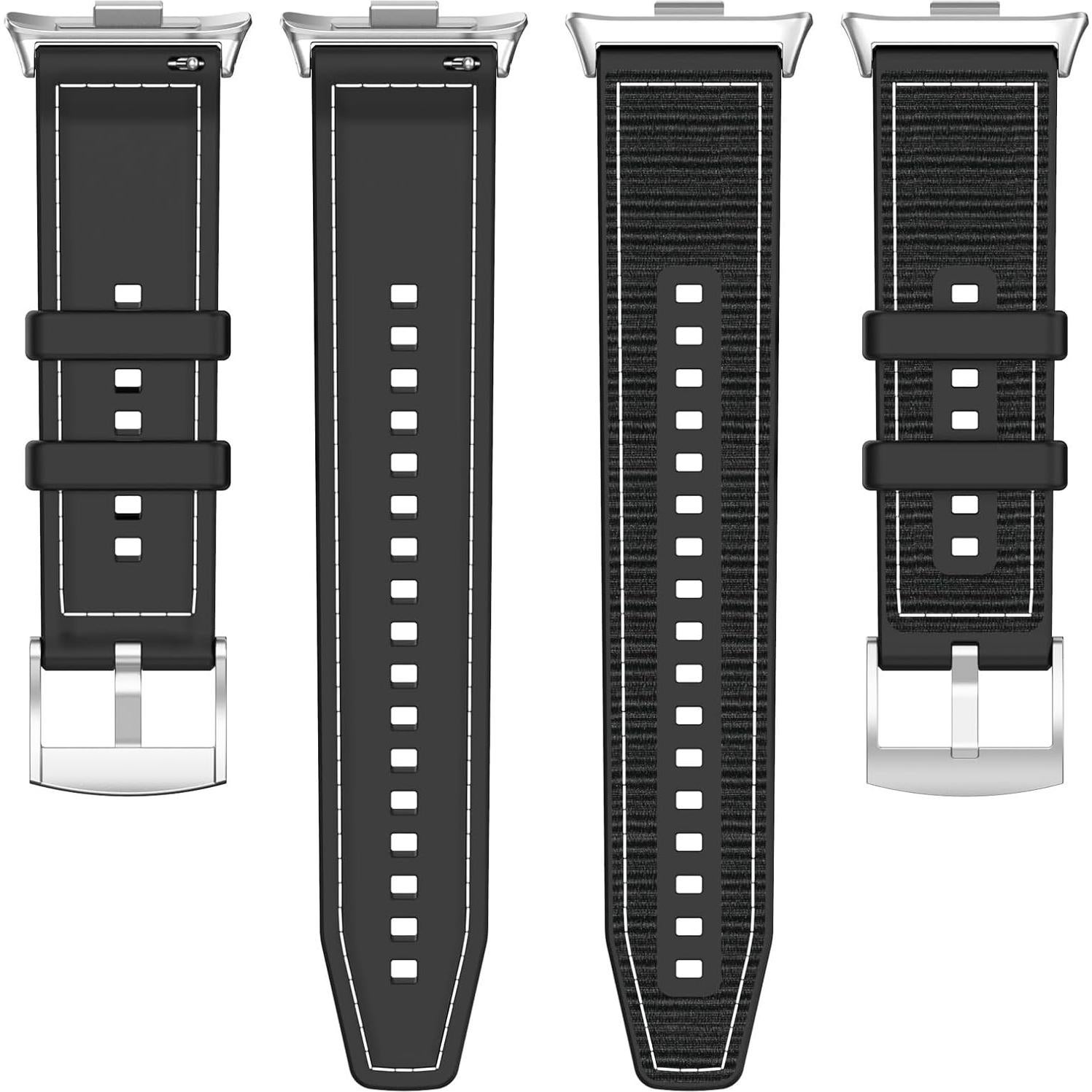 Correa de Reemplazo LOKEKE para Xiaomi Smart Band 9 Pro - Silicona y Nylon - Negro