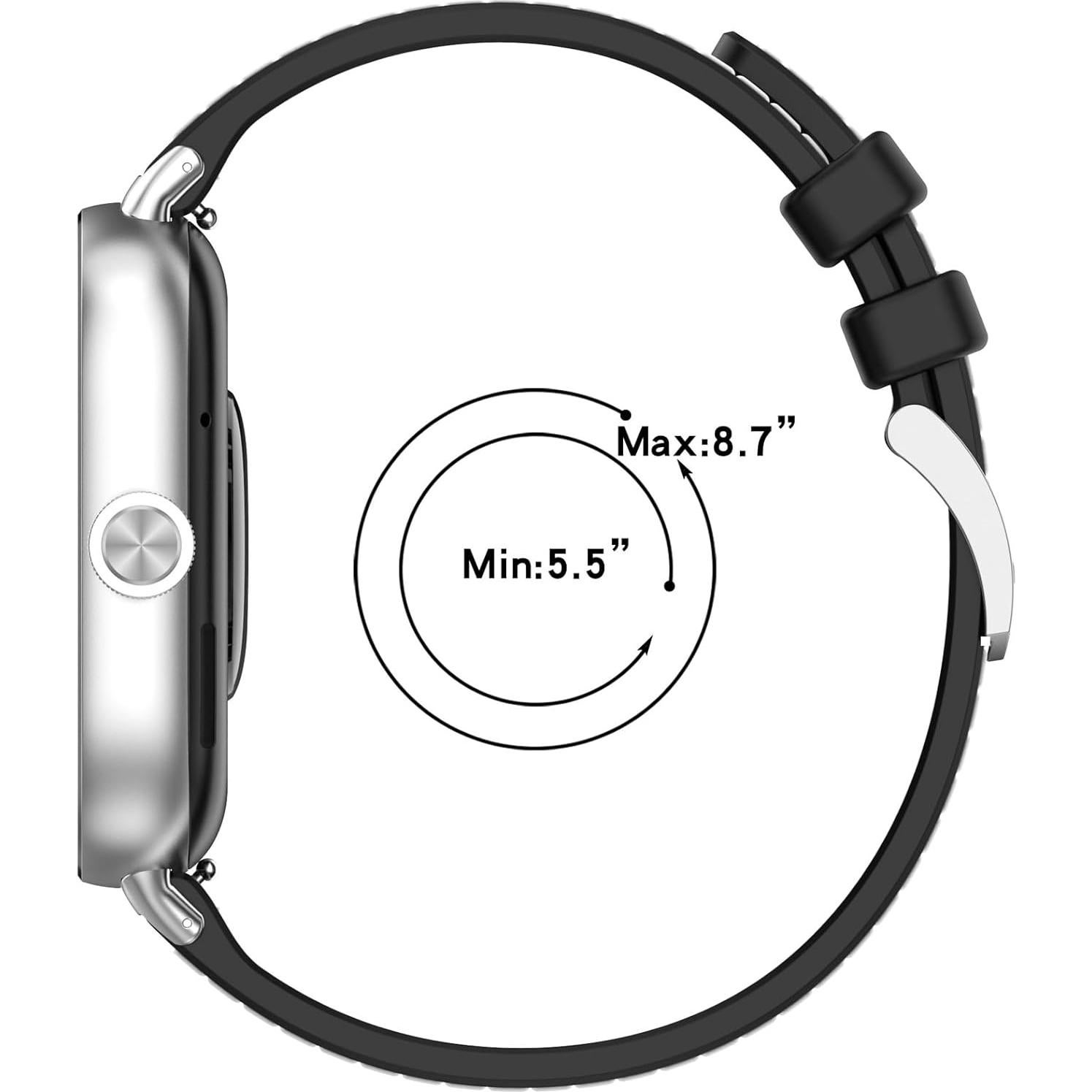 Correa de Reemplazo LOKEKE para Xiaomi Smart Band 9 Pro - Silicona y Nylon - Negro