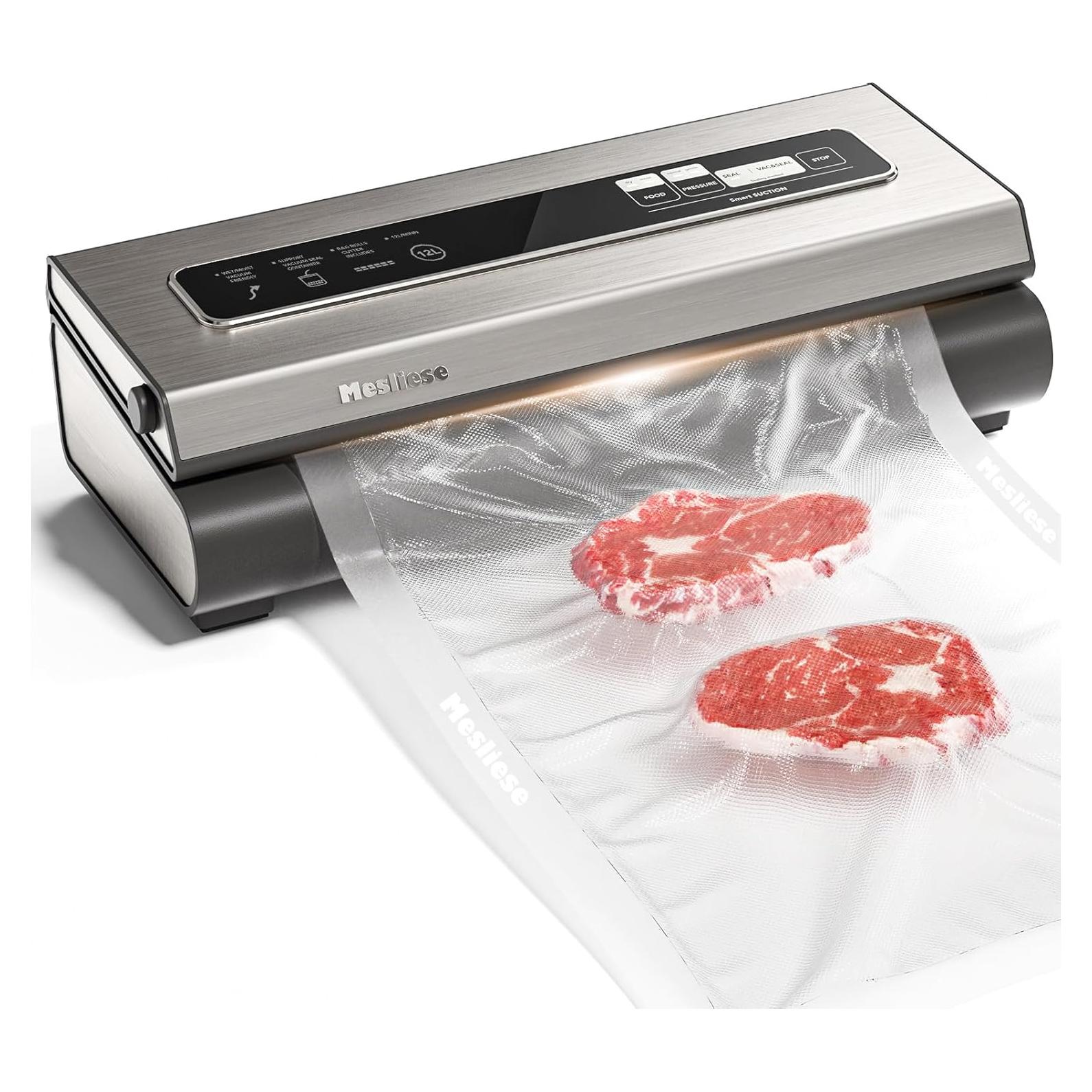 Máquina de Sellado al Vacío Mesliese 6-en-1 90kPa Plata
