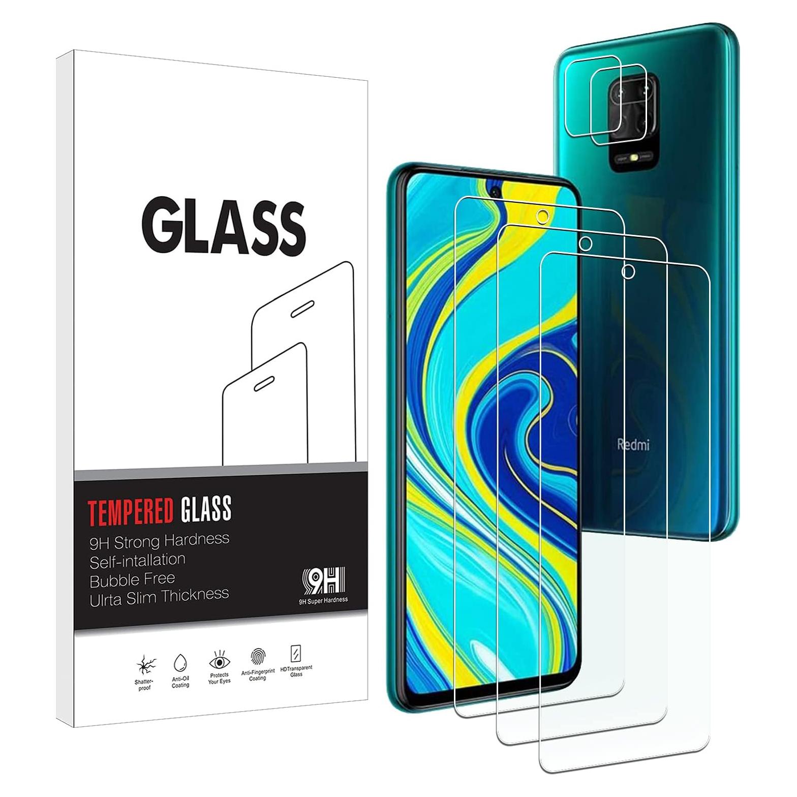 Protector de Pantalla KELOLIN Vidrio Templado para Xiaomi Redmi Note 9S/Pro - 3 Unidades