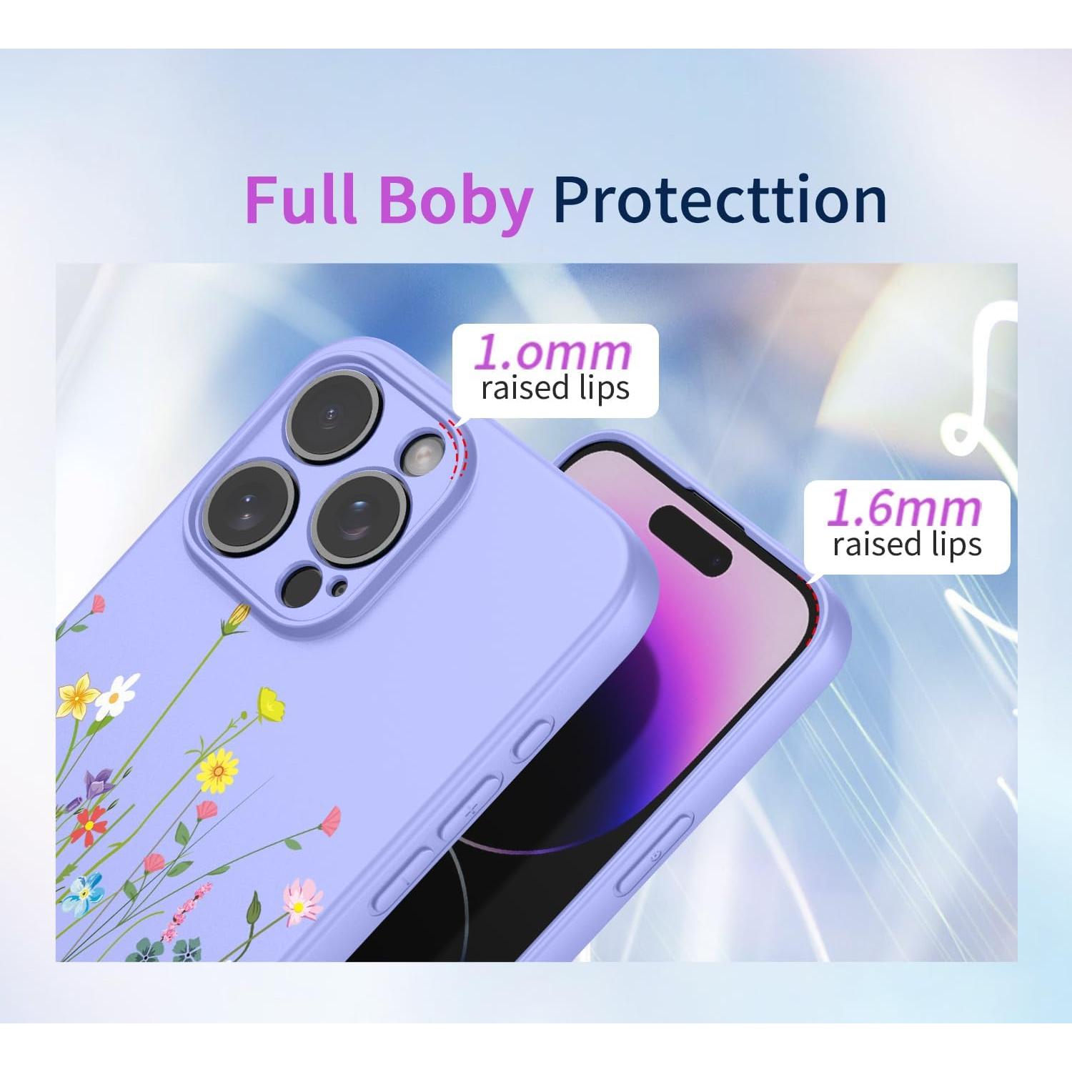 Funda TPU para Xiaomi Redmi Note 9S/Pro/Pro Max - Flor Morada