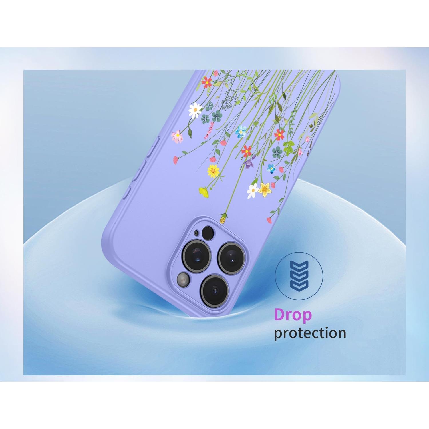 Funda TPU para Xiaomi Redmi Note 9S/Pro/Pro Max - Flor Morada