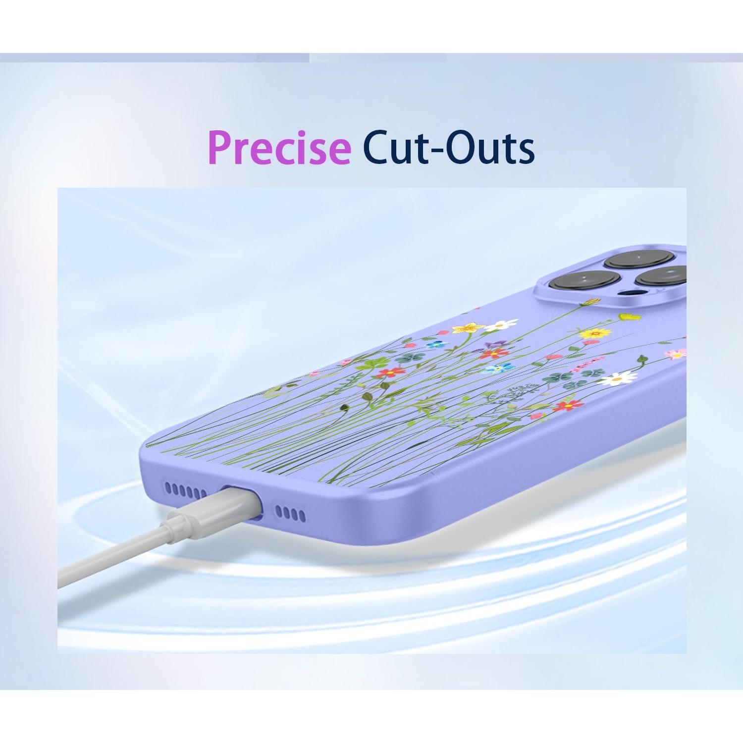 Funda TPU para Xiaomi Redmi Note 9S/Pro/Pro Max - Flor Morada