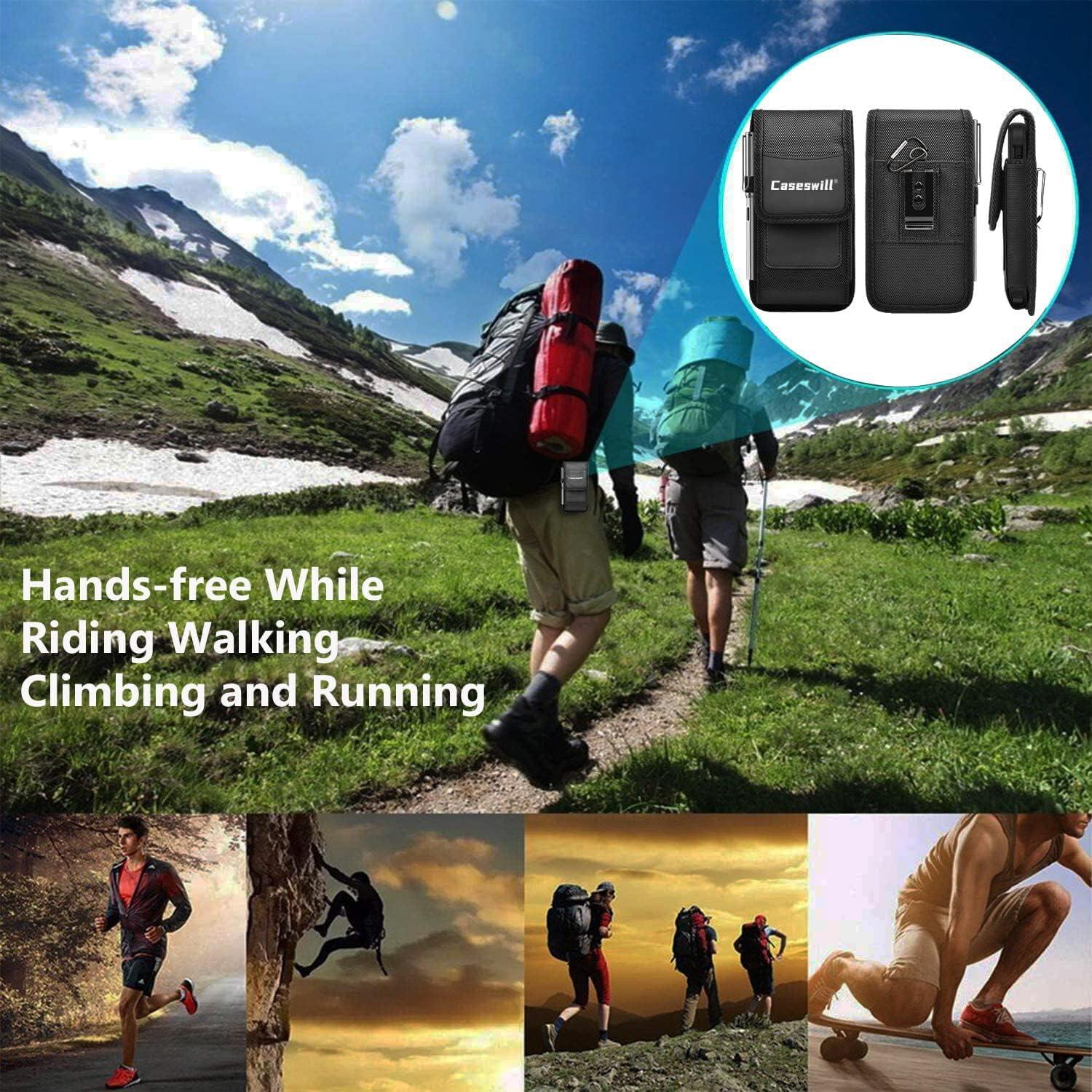 Funda de Nylon con Clip para Cintura Caseswill - Compatible con Google Pixel y OnePlus