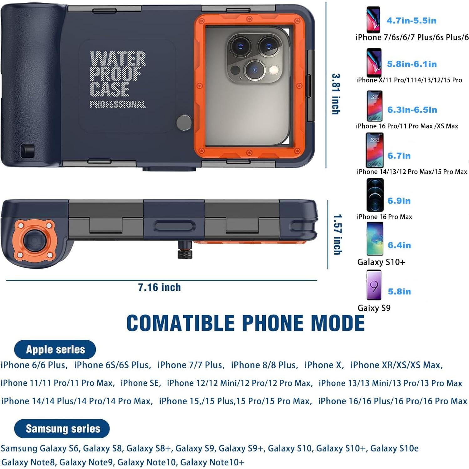 Funda impermeable para buceo GYEFECVD para iPhone y Galaxy