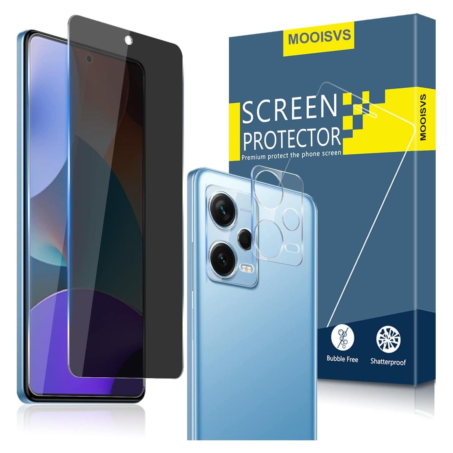 Protector de Pantalla y Lente MOOISVS para Xiaomi Redmi Note 12 Pro
