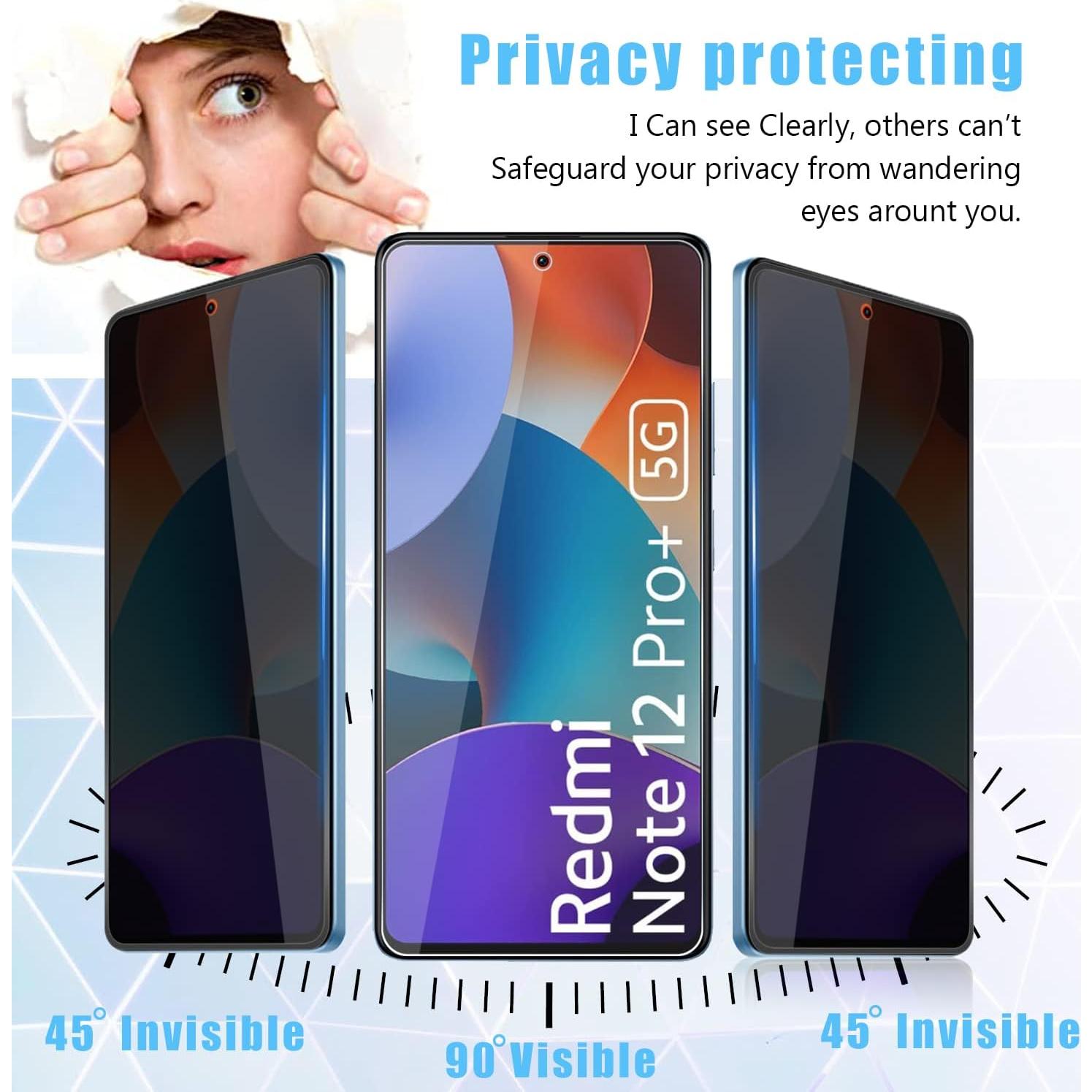 Protector de Pantalla y Lente MOOISVS para Xiaomi Redmi Note 12 Pro