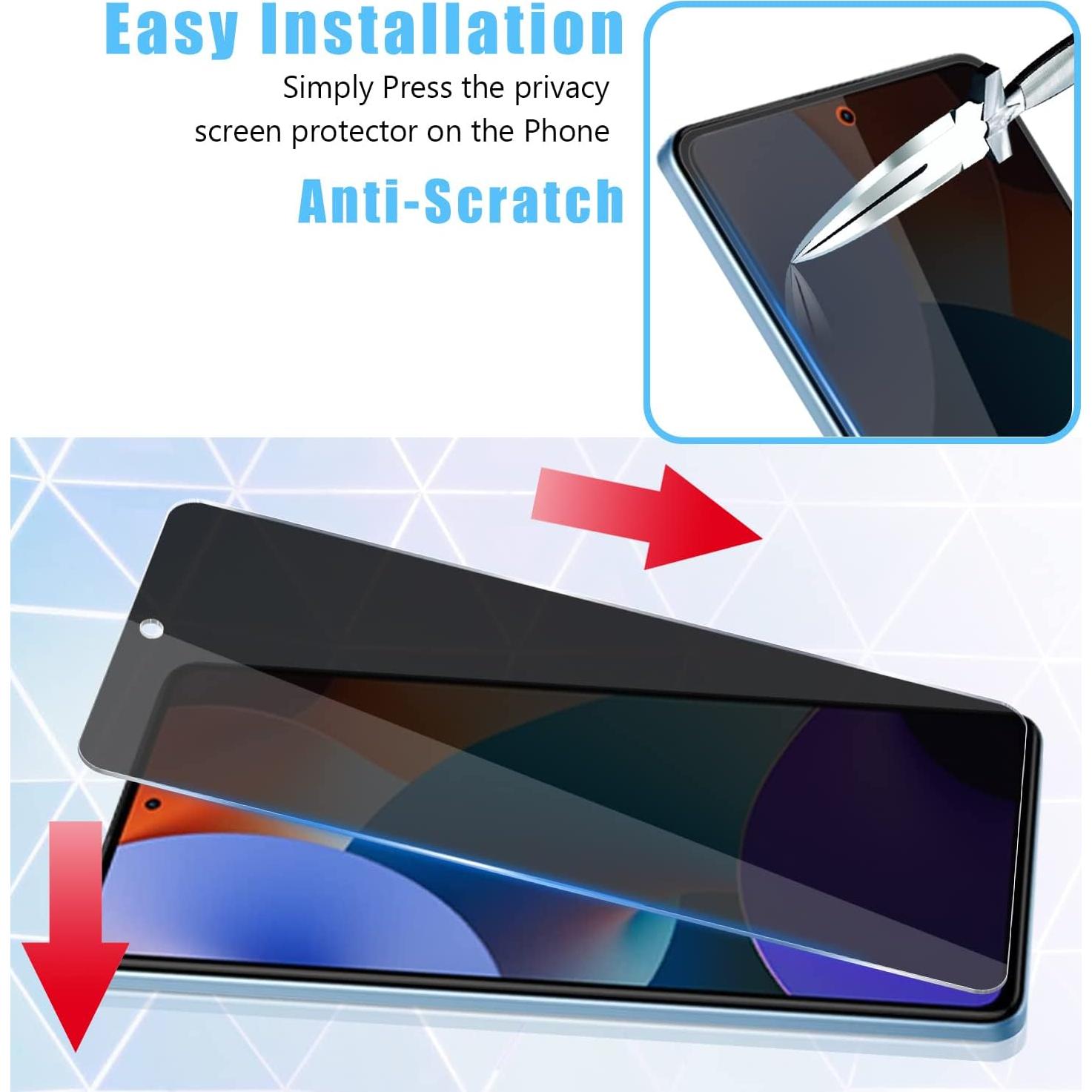 Protector de Pantalla y Lente MOOISVS para Xiaomi Redmi Note 12 Pro