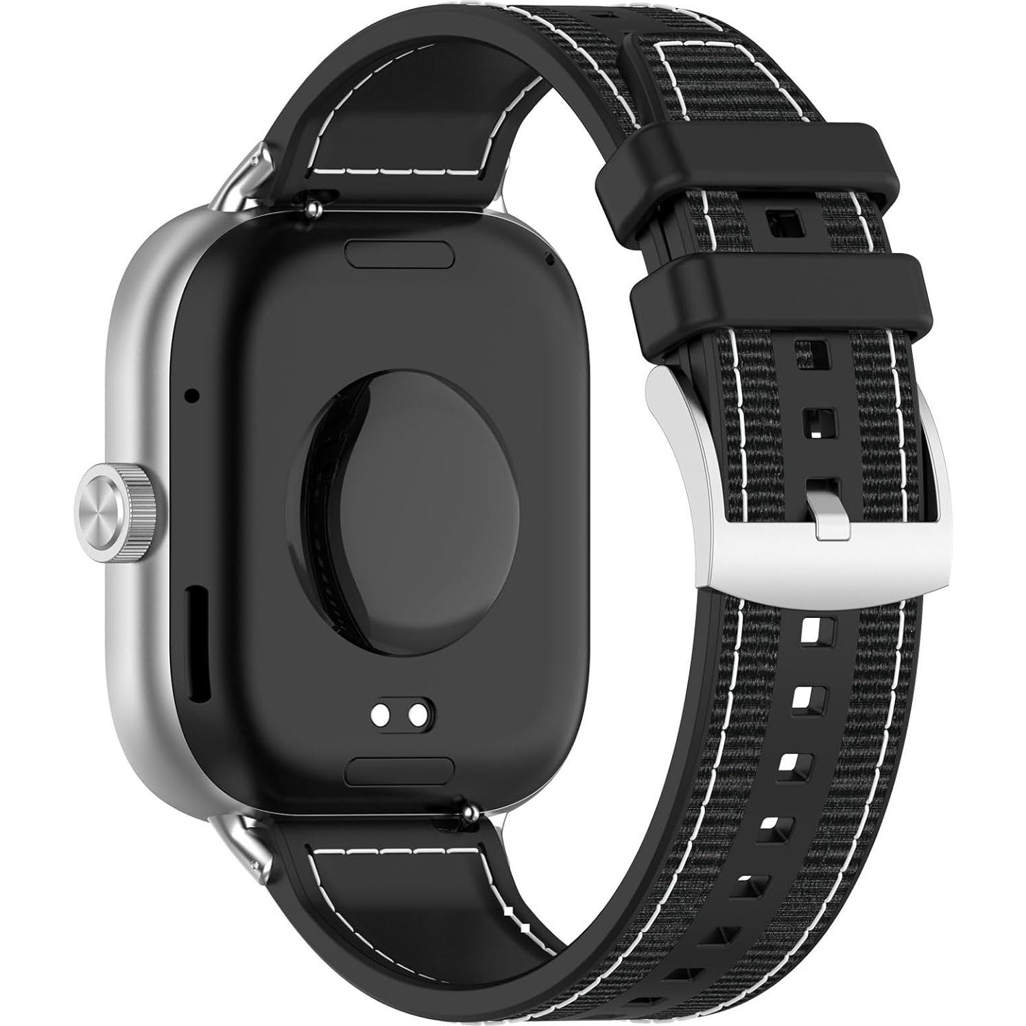 Correa de Reemplazo AWADUO para Xiaomi Band 9 Pro/8 Pro - Silicona Negra