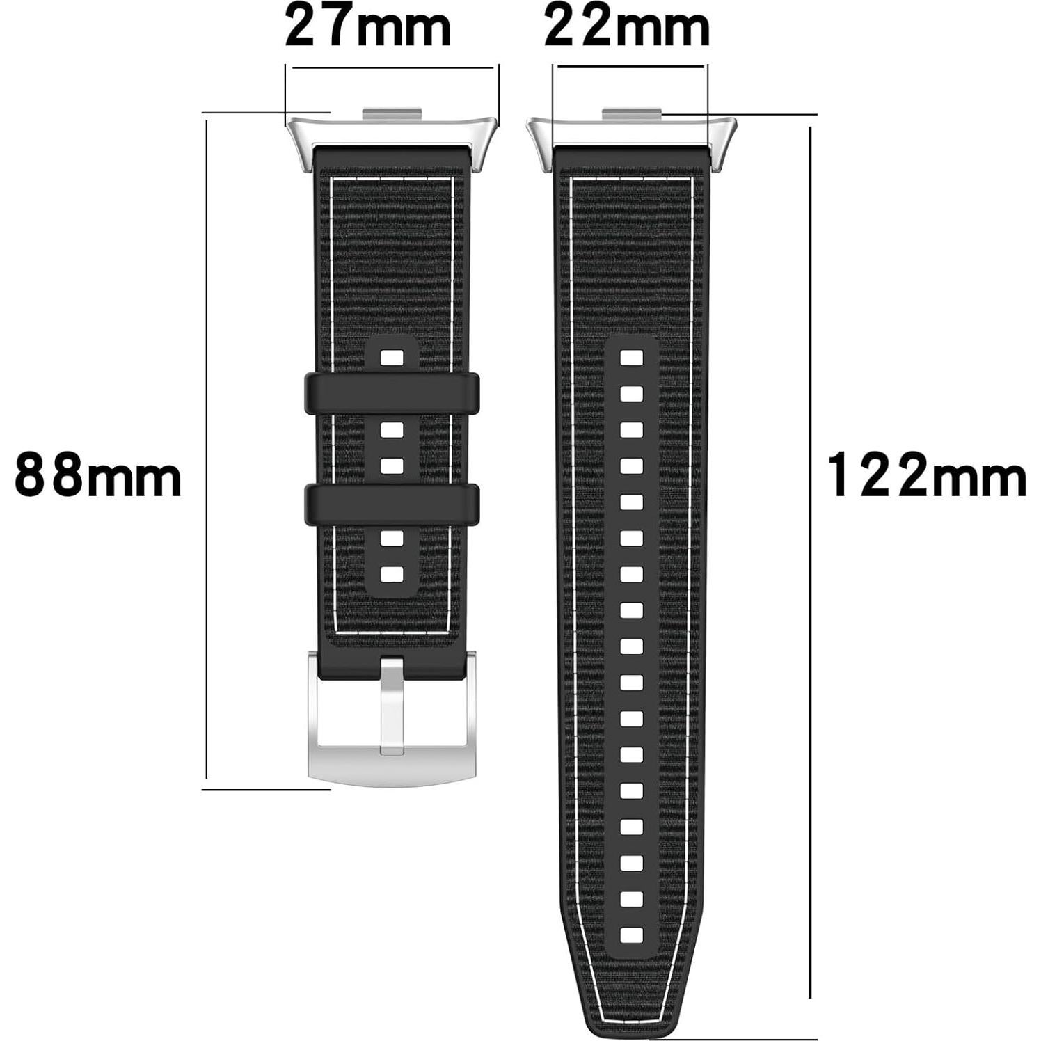 Correa de Reemplazo AWADUO para Xiaomi Band 9 Pro/8 Pro - Silicona Negra