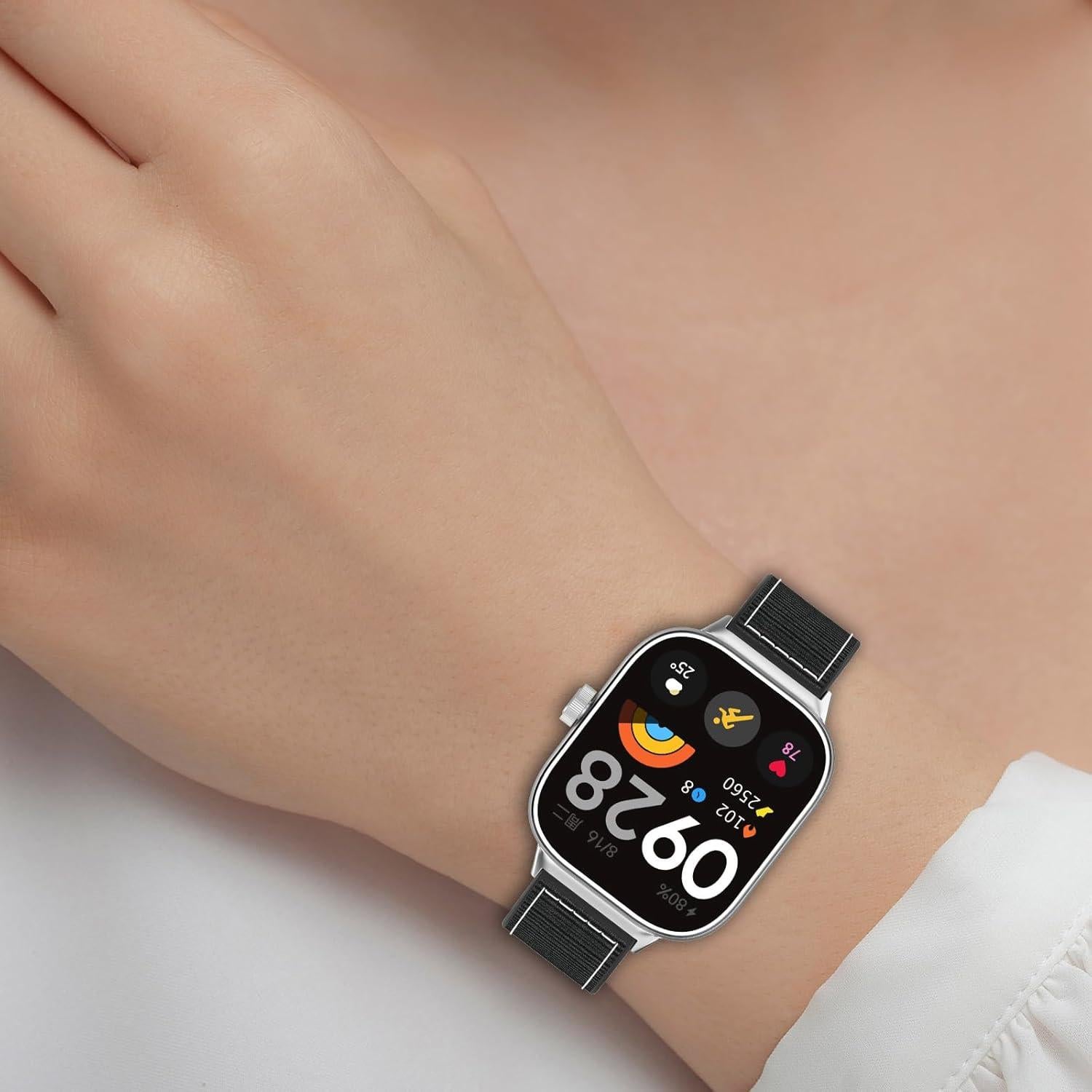 Correa de Reemplazo AWADUO para Xiaomi Band 9 Pro/8 Pro - Silicona Negra