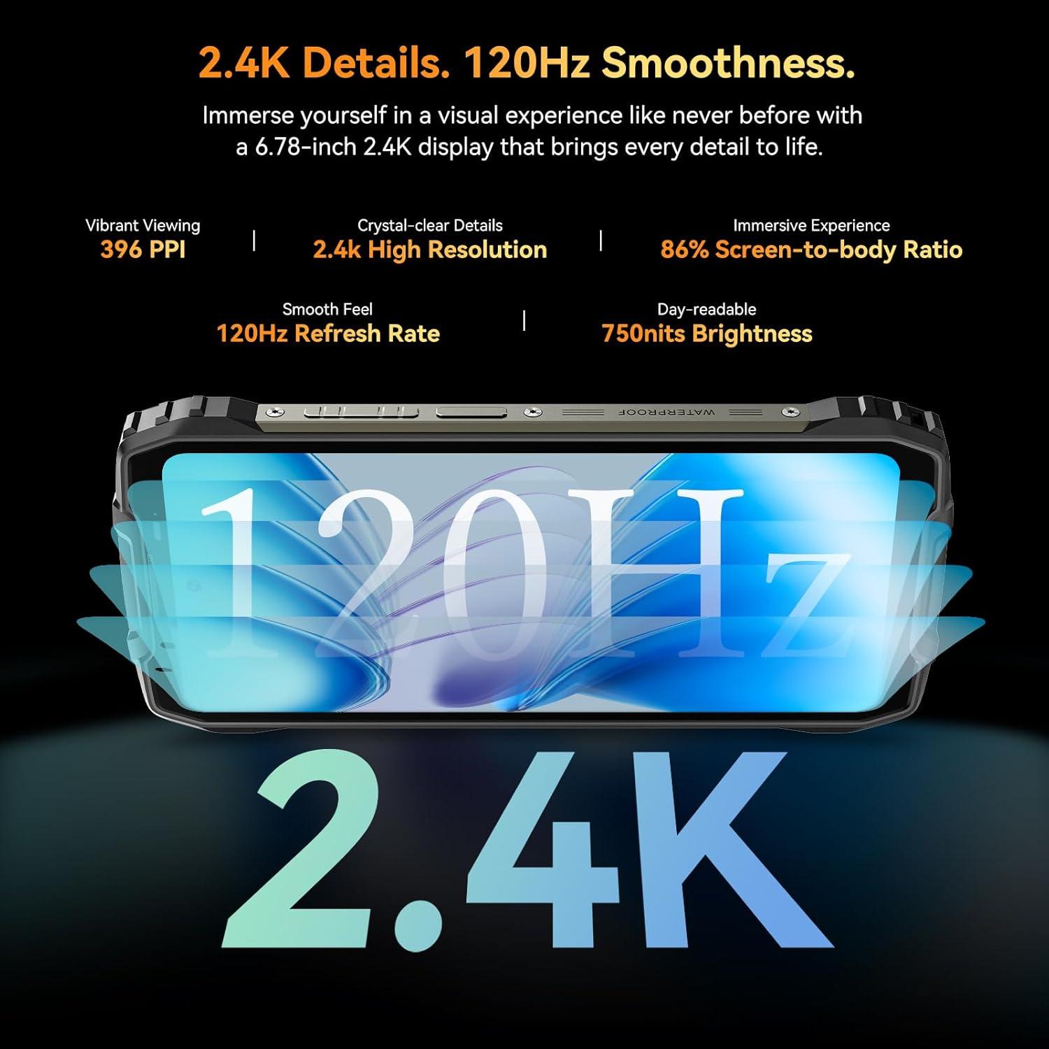 Blackview BL7000 Teléfono Resistente 5G 24GB+256GB Android 15