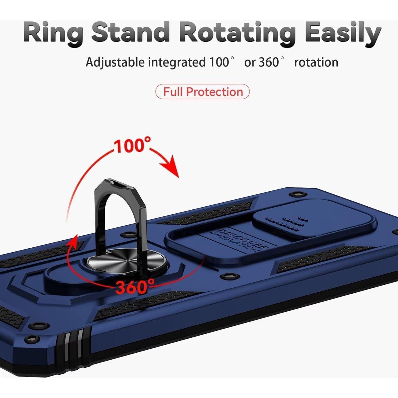 Funda protectora Yodueiv para Xiaomi Redmi Note 9 Pro azul