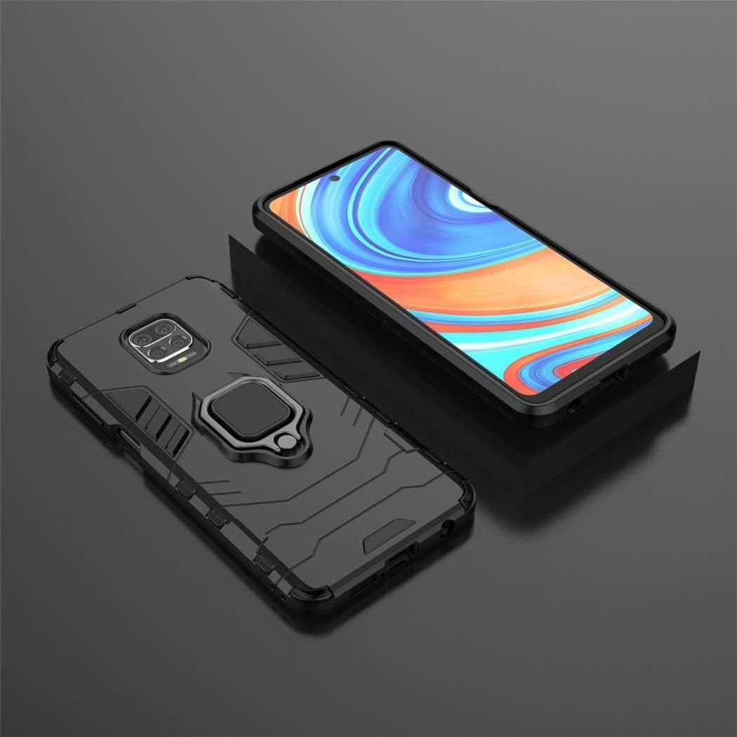 Funda Bumper Doble Capa para Xiaomi Redmi Note 9 Pro - Negro