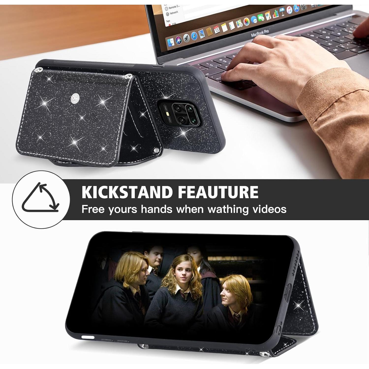 Funda Asuwish para Xiaomi Redmi Note 9 Pro/9S/Pro Max con protector y correa