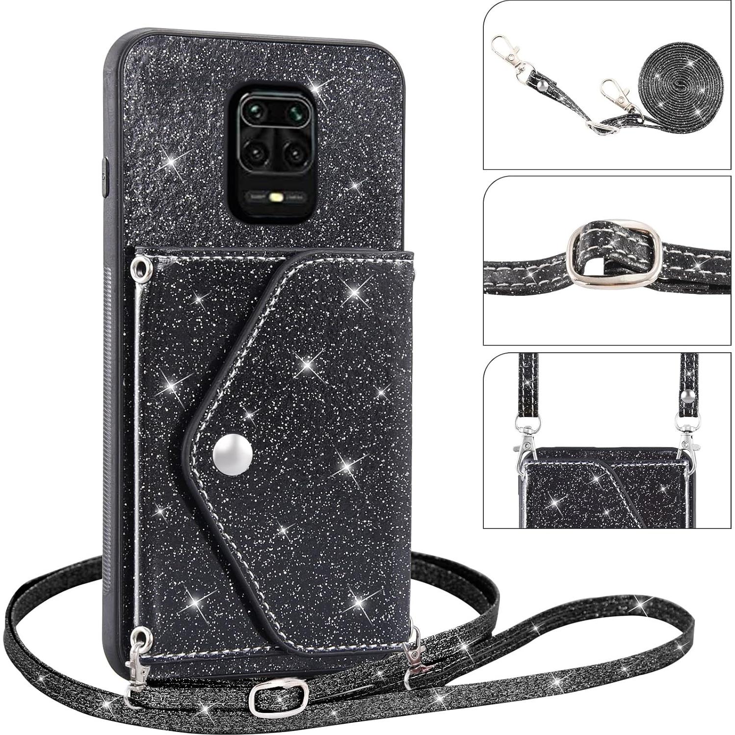 Funda Asuwish para Xiaomi Redmi Note 9 Pro/9S/Pro Max con protector y correa