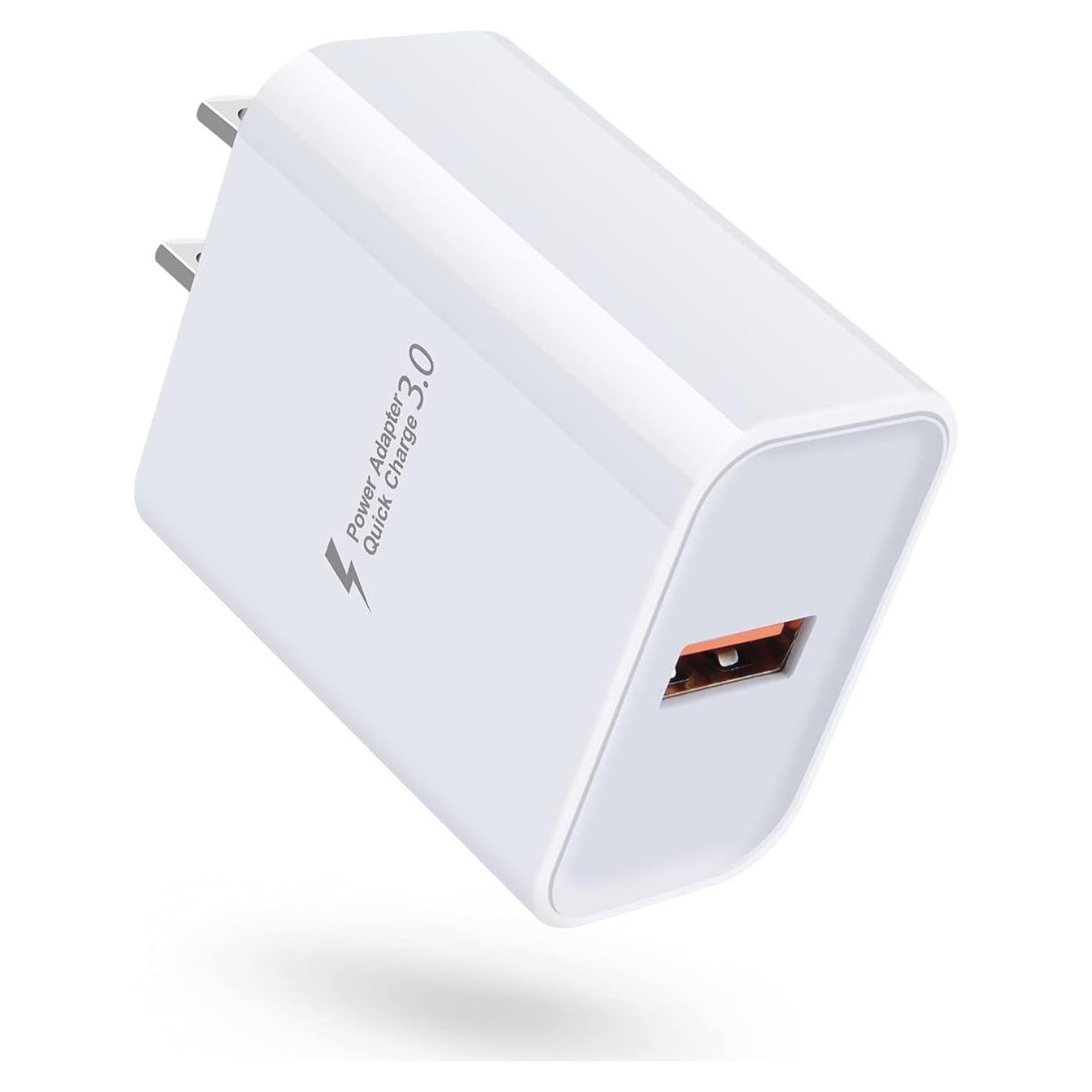 Cargador de Pared Quick Charge 3.0 18W USB Sidpro Blanco