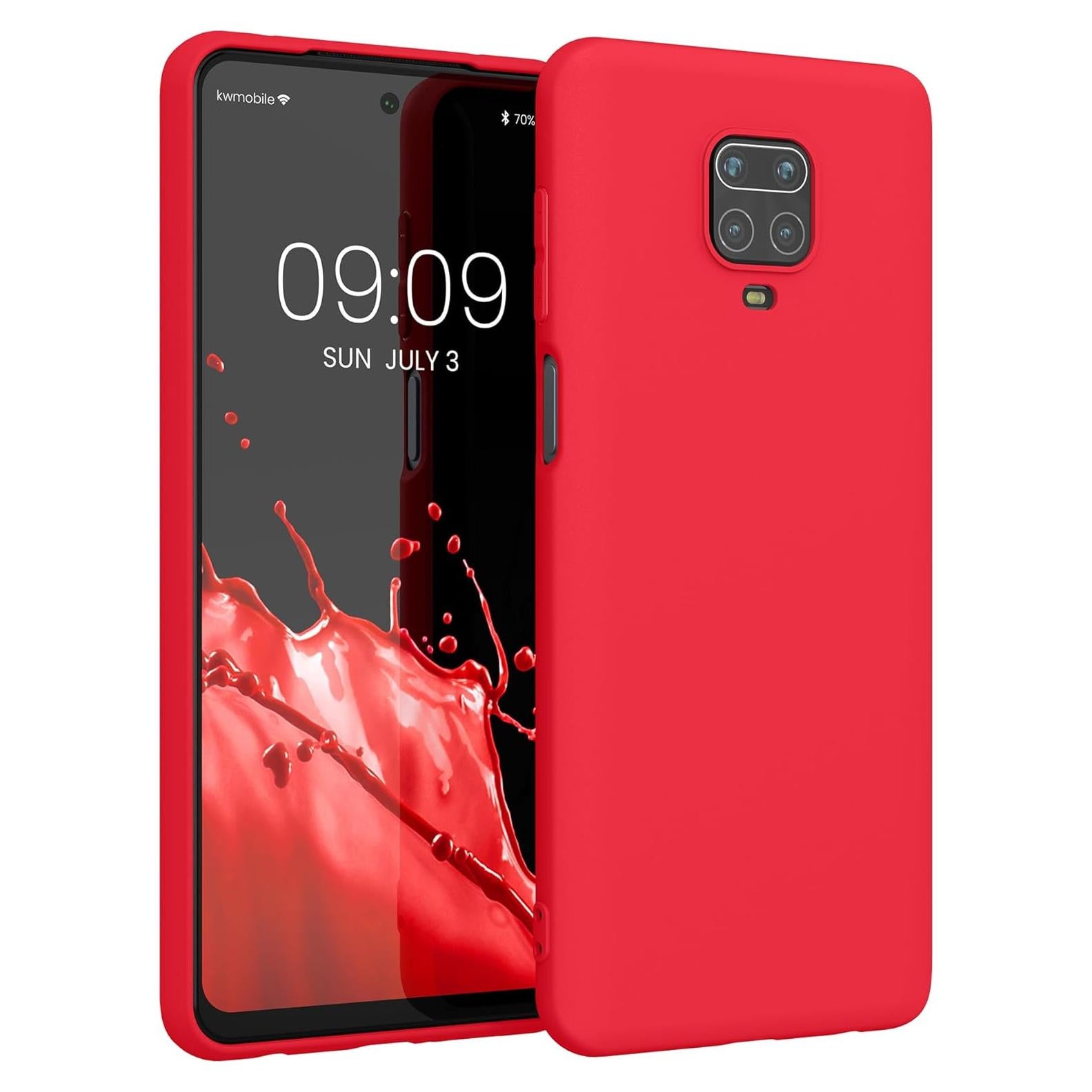 Funda Protectora Slim KW-Mobile para Xiaomi Redmi Note 9S/9 Pro - Rosa Neón