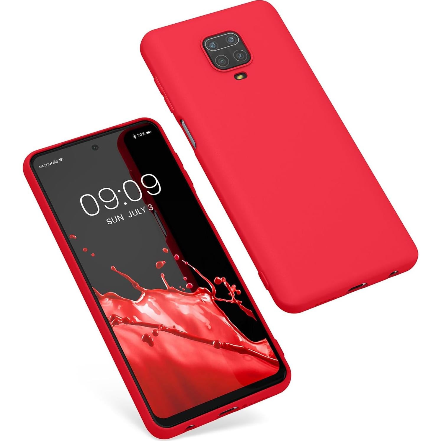 Funda Protectora Slim KW-Mobile para Xiaomi Redmi Note 9S/9 Pro - Rosa Neón