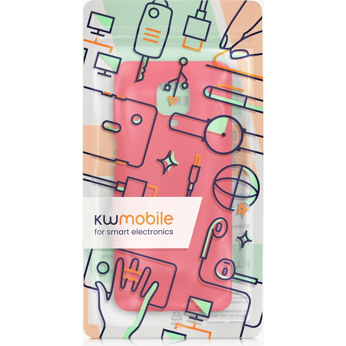 Funda Protectora Slim KW-Mobile para Xiaomi Redmi Note 9S/9 Pro - Rosa Neón