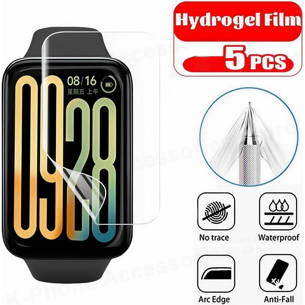 5 Piezas Protector de Pantalla Hidrogel CUFEREDU para Xiaomi Smart Band 9 Pro 1.74"