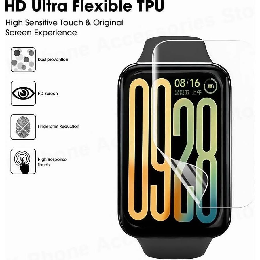 5 Piezas Protector de Pantalla Hidrogel CUFEREDU para Xiaomi Smart Band 9 Pro 1.74"