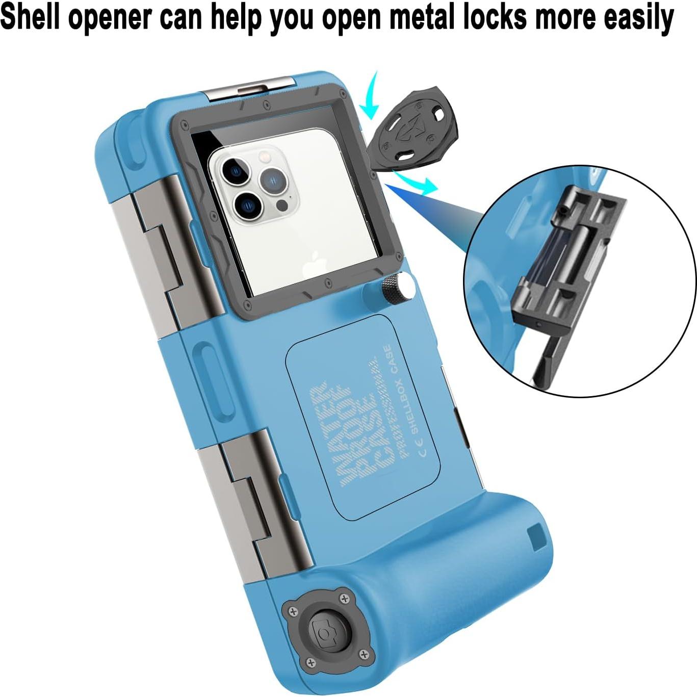 Funda de Buceo ShellBox 2da Gen IP68 para Teléfonos 4.7-6.9"