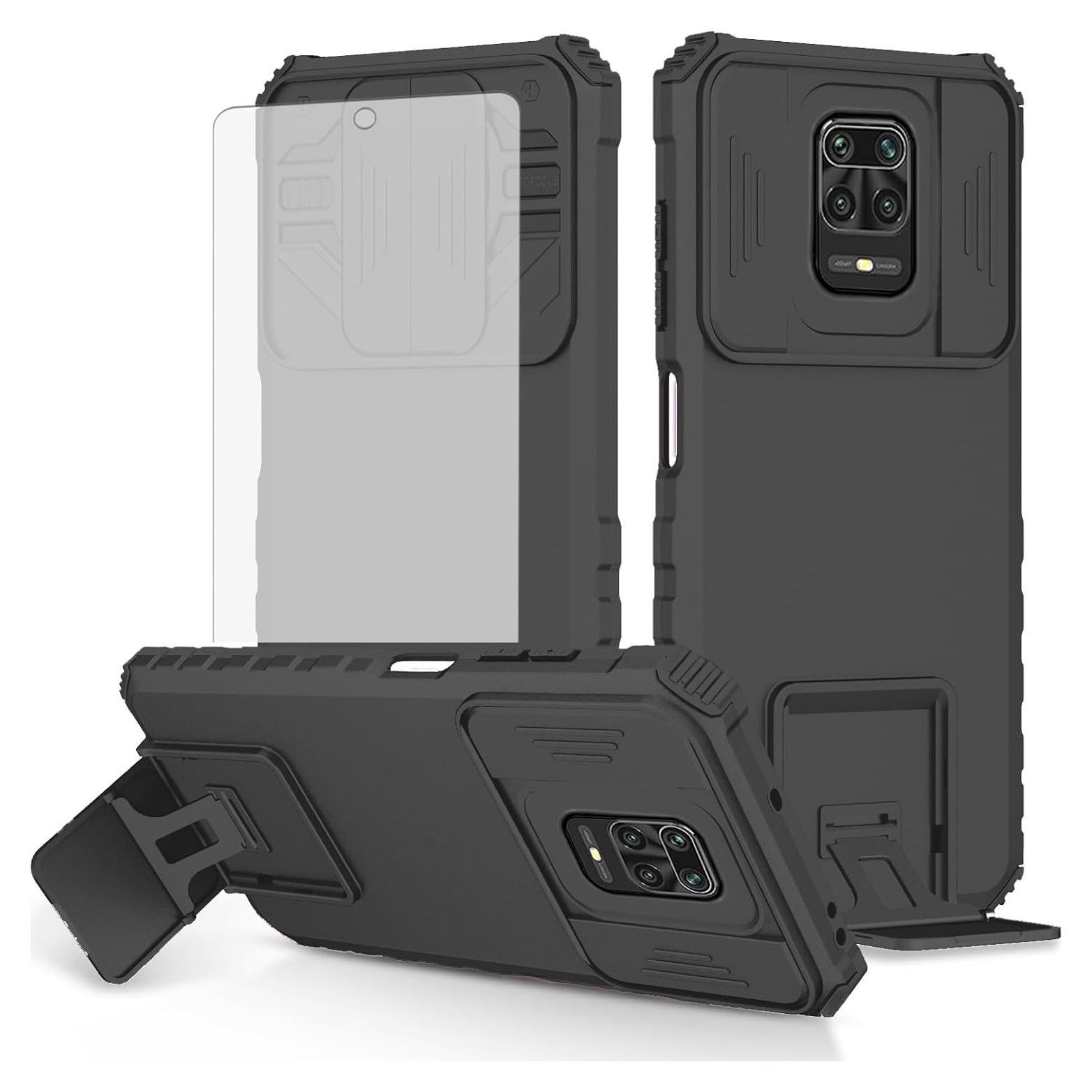 Funda Asuwish para Xiaomi Redmi Note 9 Pro/9S/Pro Max con soporte y tapa cámara