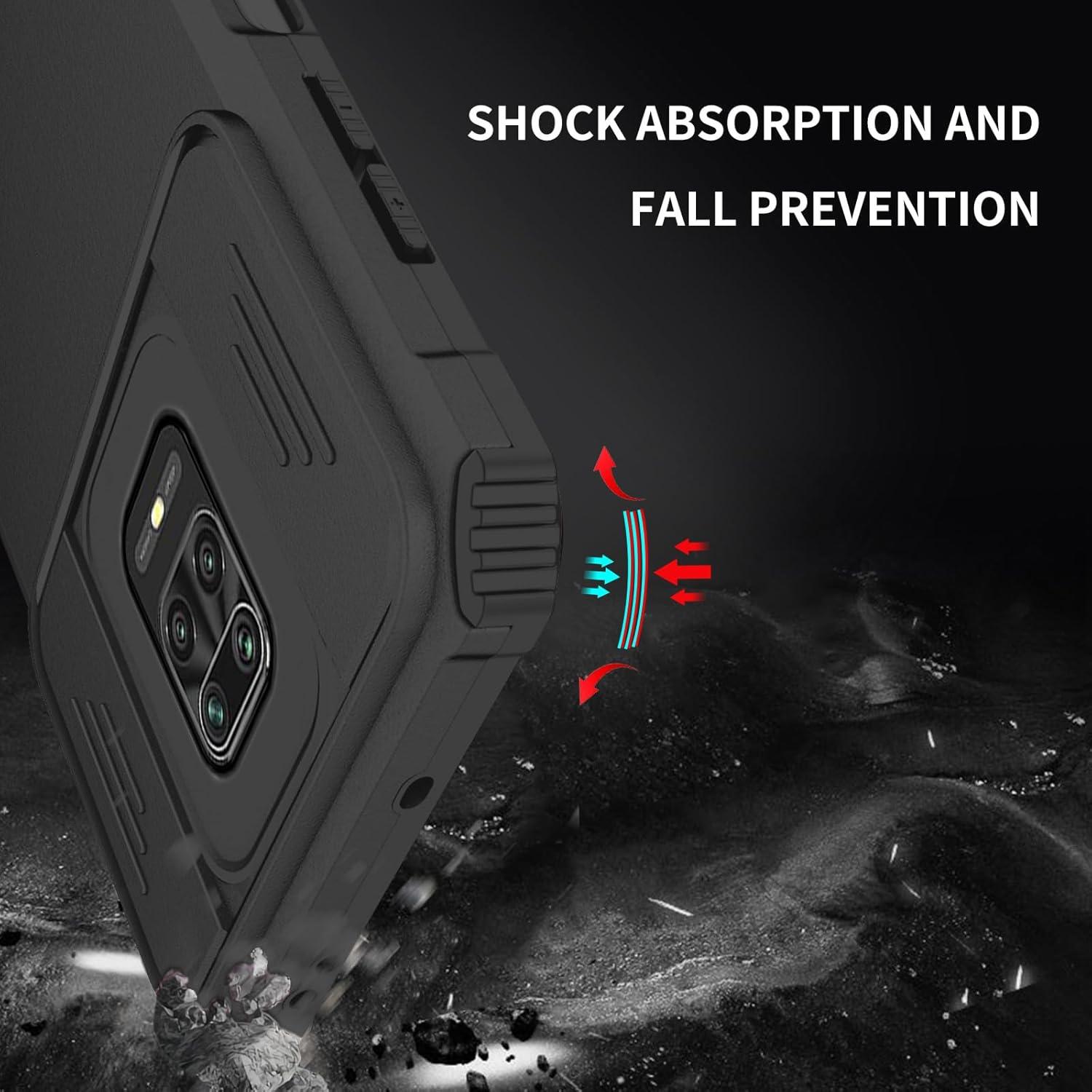 Funda Asuwish para Xiaomi Redmi Note 9 Pro/9S/Pro Max con soporte y tapa cámara