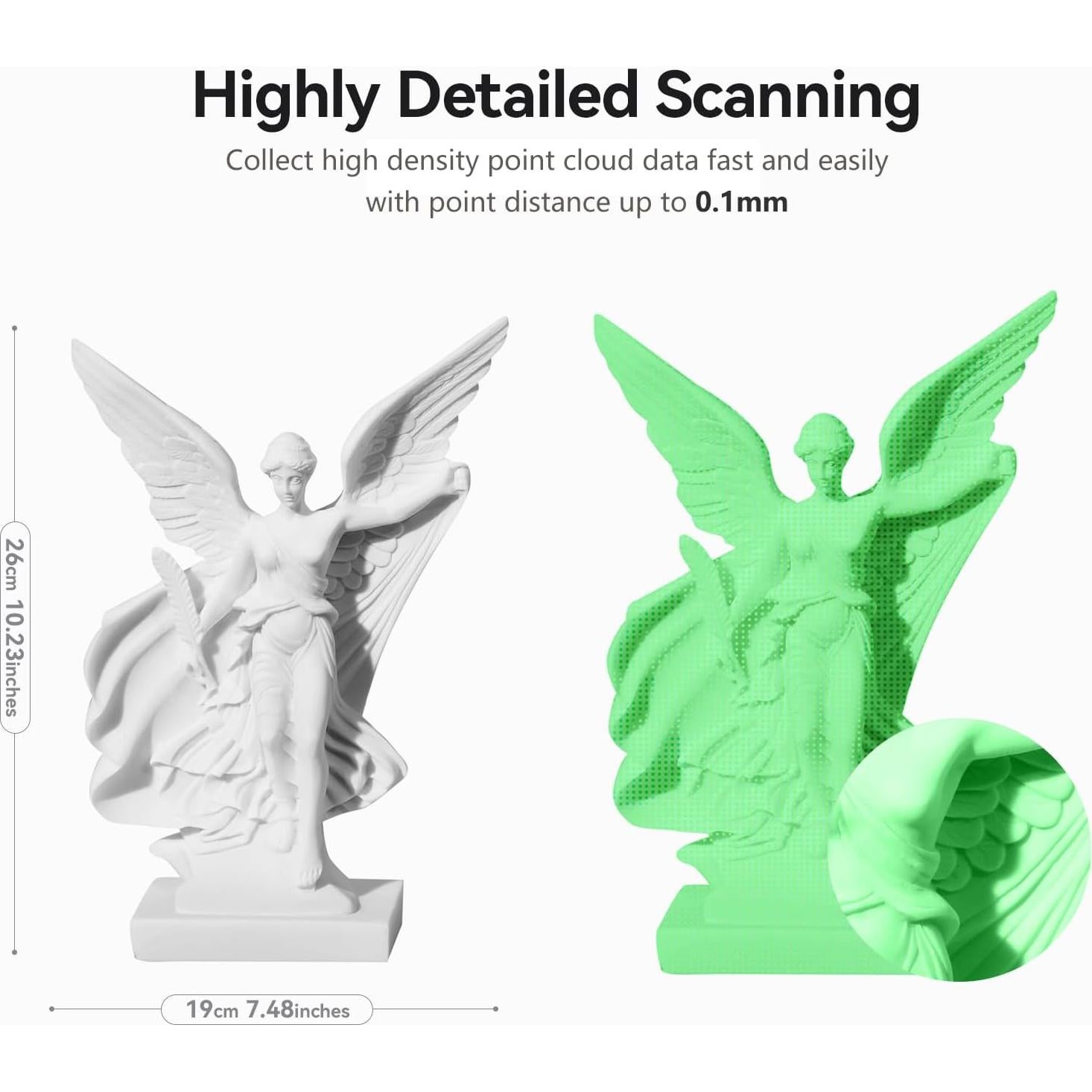 Escáner 3D Creality Ferret Pro, precisión 0.1mm, 30FPS