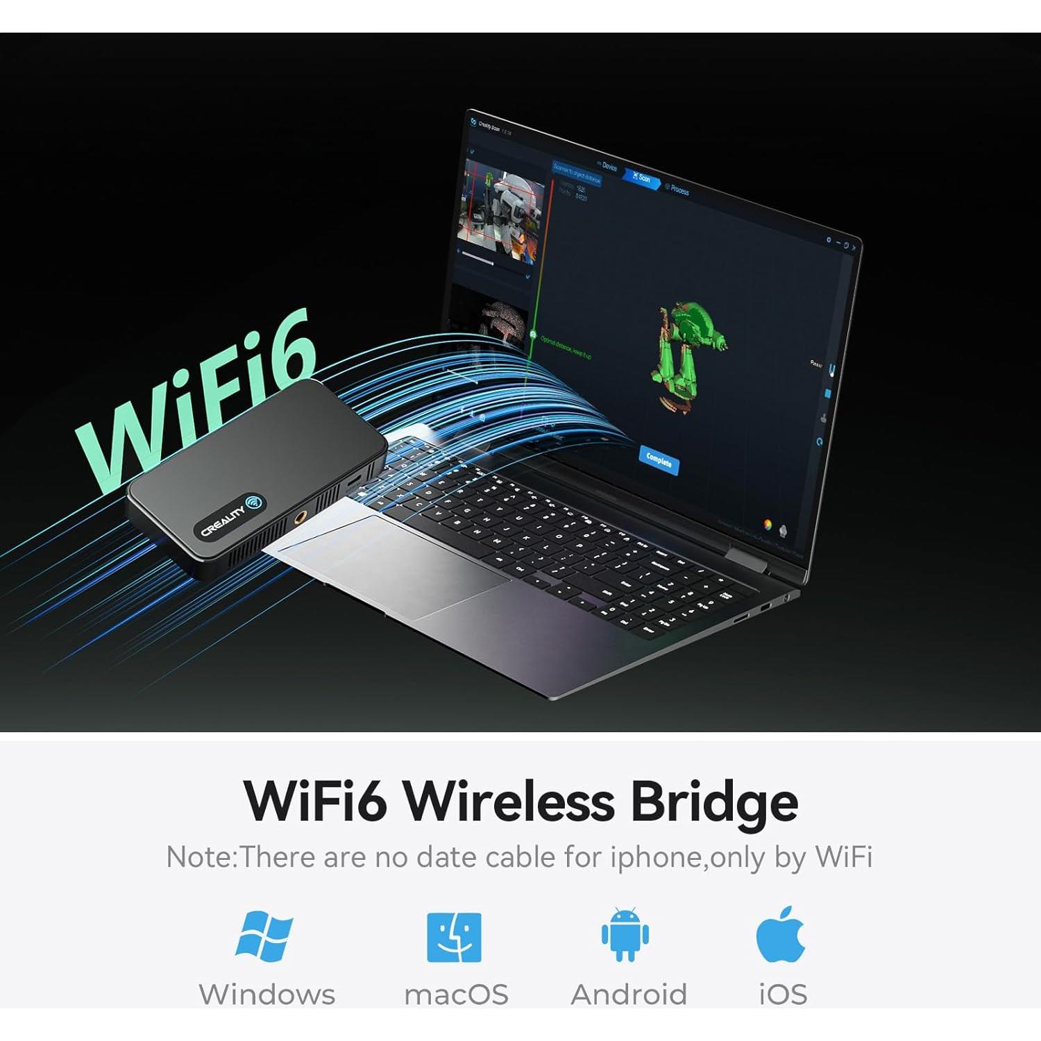 Escáner 3D Creality Ferret Pro, precisión 0.1mm, 30FPS