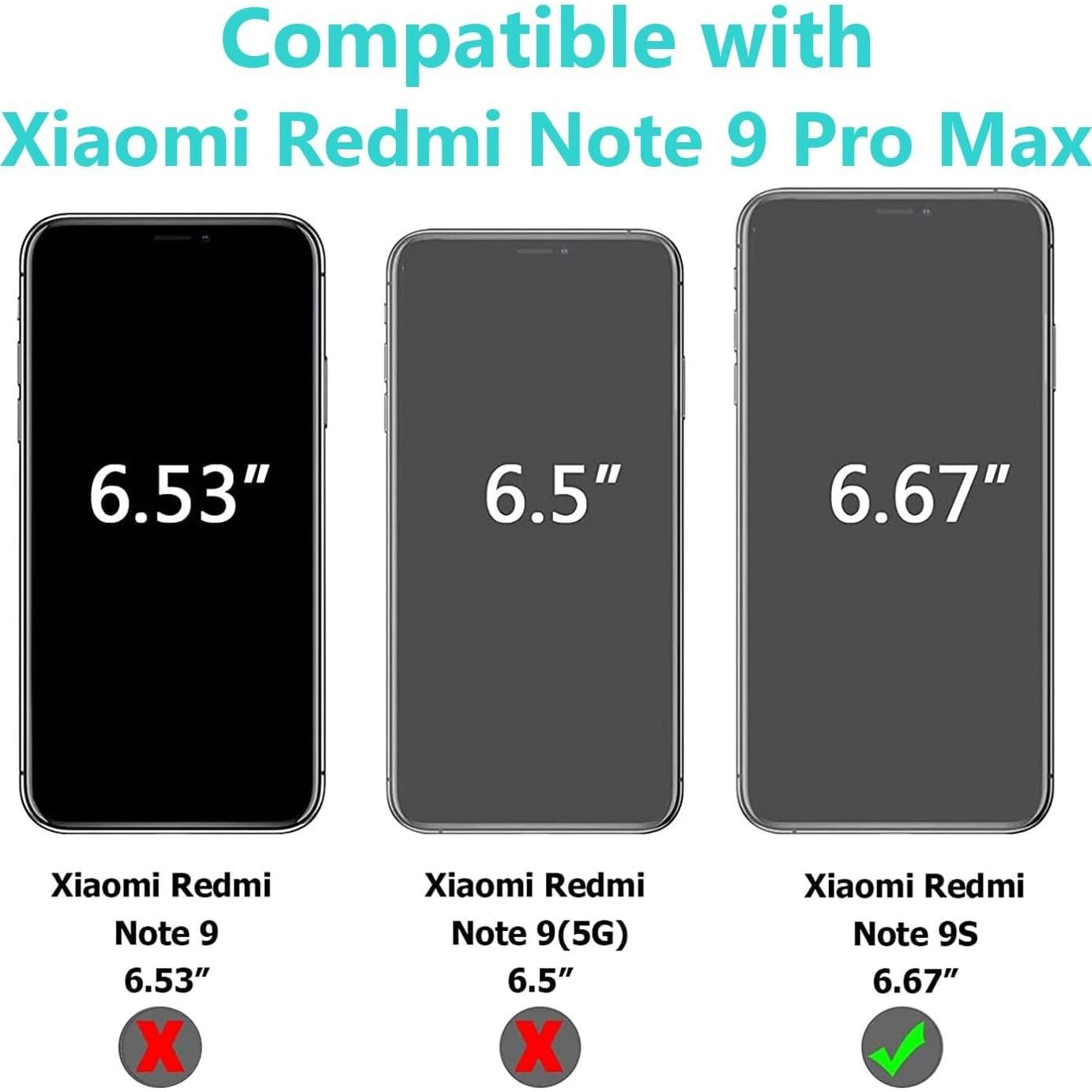 Funda de Silicona CHUANG para Xiaomi Redmi Note 9S/Pro/MAX - Transparente
