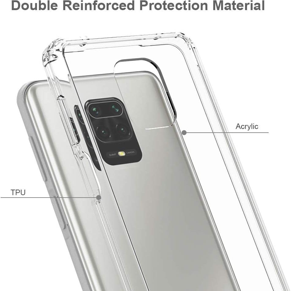 Funda de Silicona CHUANG para Xiaomi Redmi Note 9S/Pro/MAX - Transparente