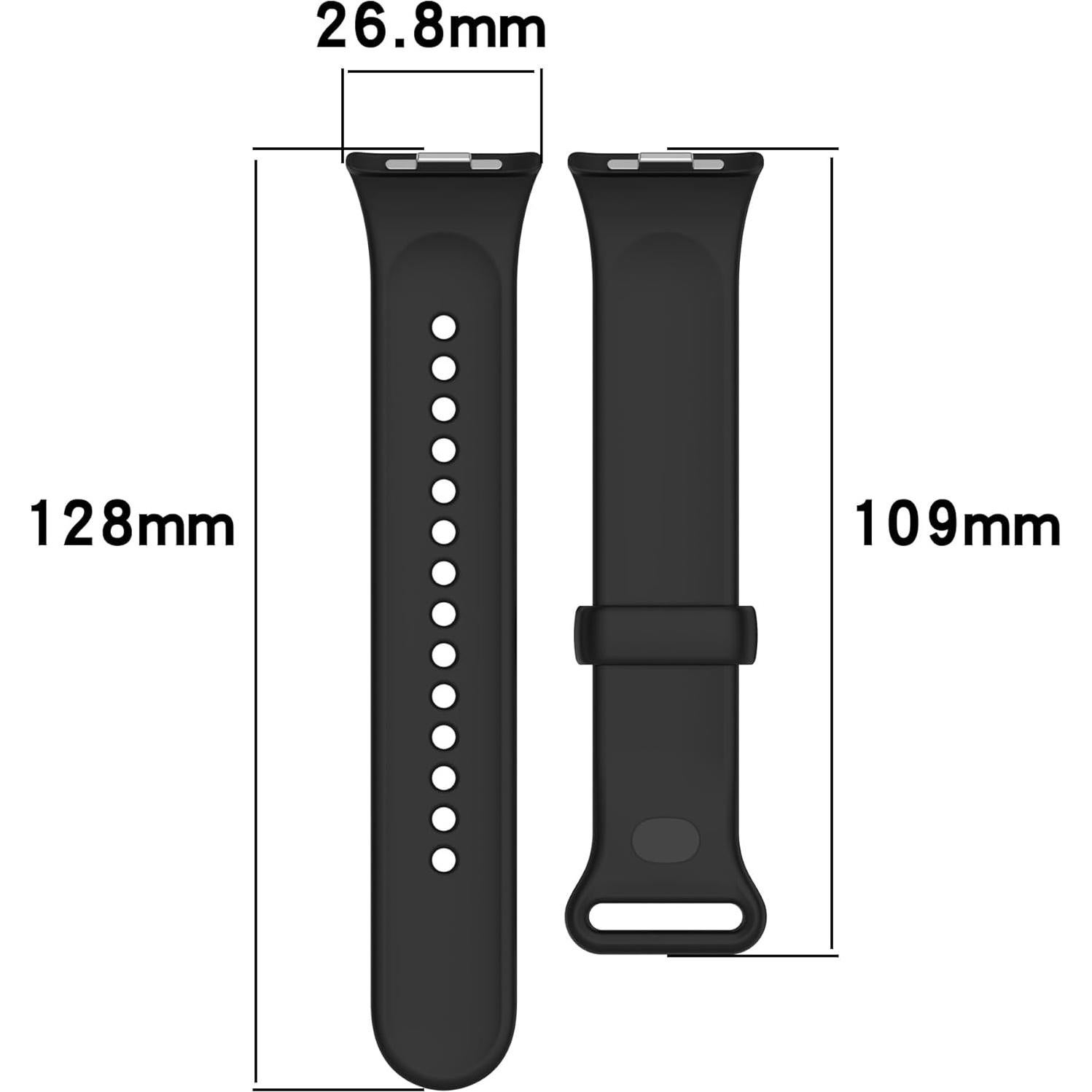 FitTurn 4-Pack Correas de Silicona para Xiaomi Band 9 Pro/8 Pro