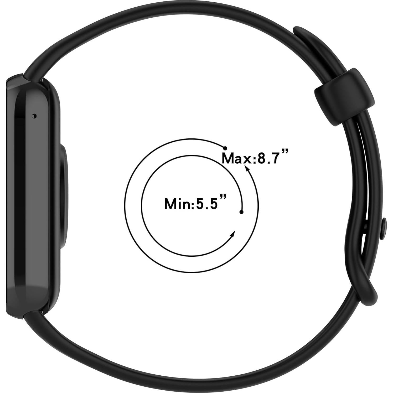 FitTurn 4-Pack Correas de Silicona para Xiaomi Band 9 Pro/8 Pro