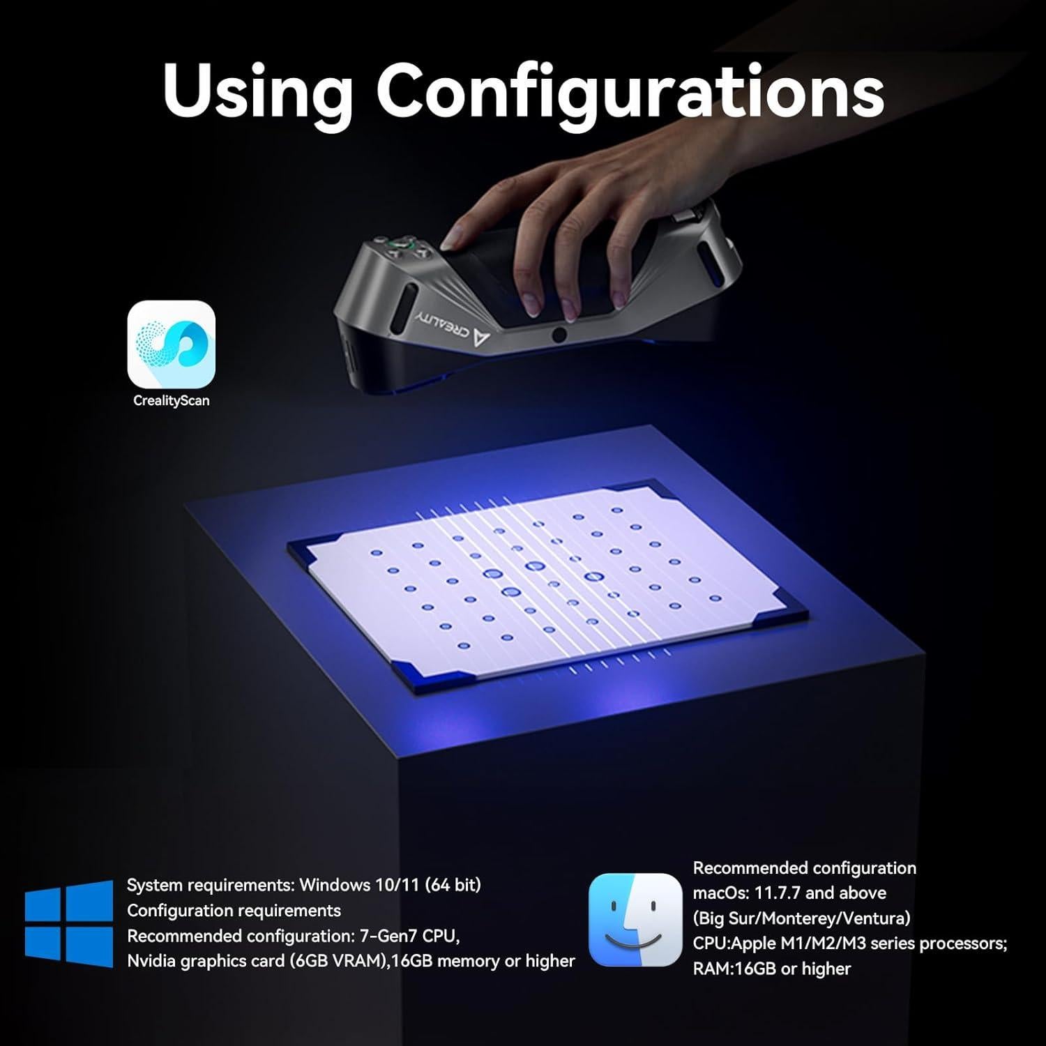 Escáner 3D Creality CR-Scan Raptor con Puente de Escaneo