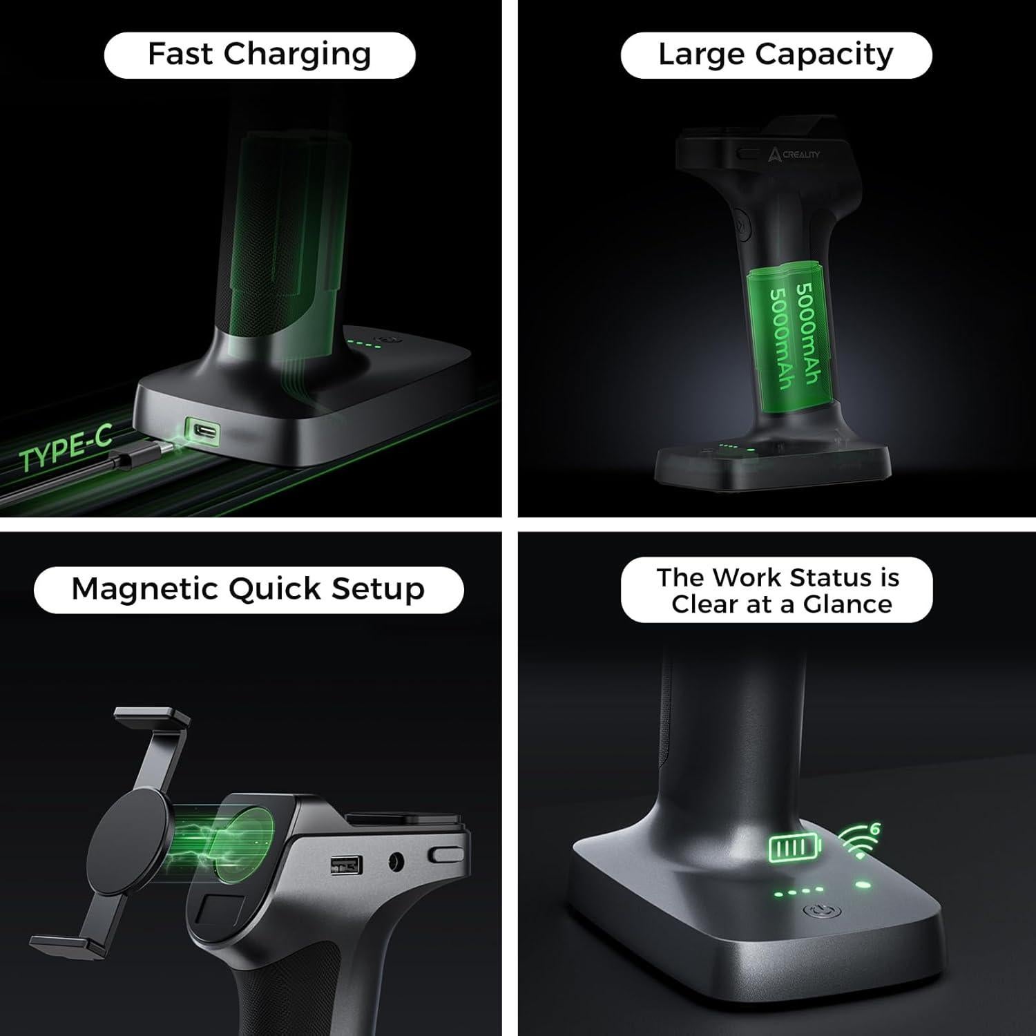 Escáner 3D Creality CR-Scan Raptor con Puente de Escaneo