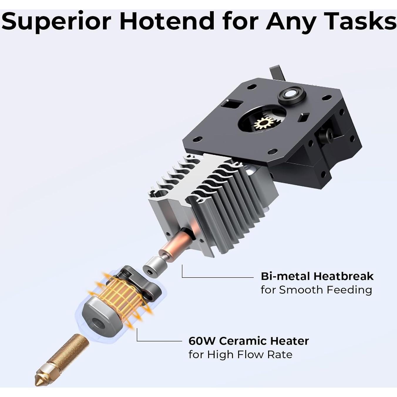 Impresora 3D Creality Ender 3 V3 KE, 250x220x220mm, 300°C