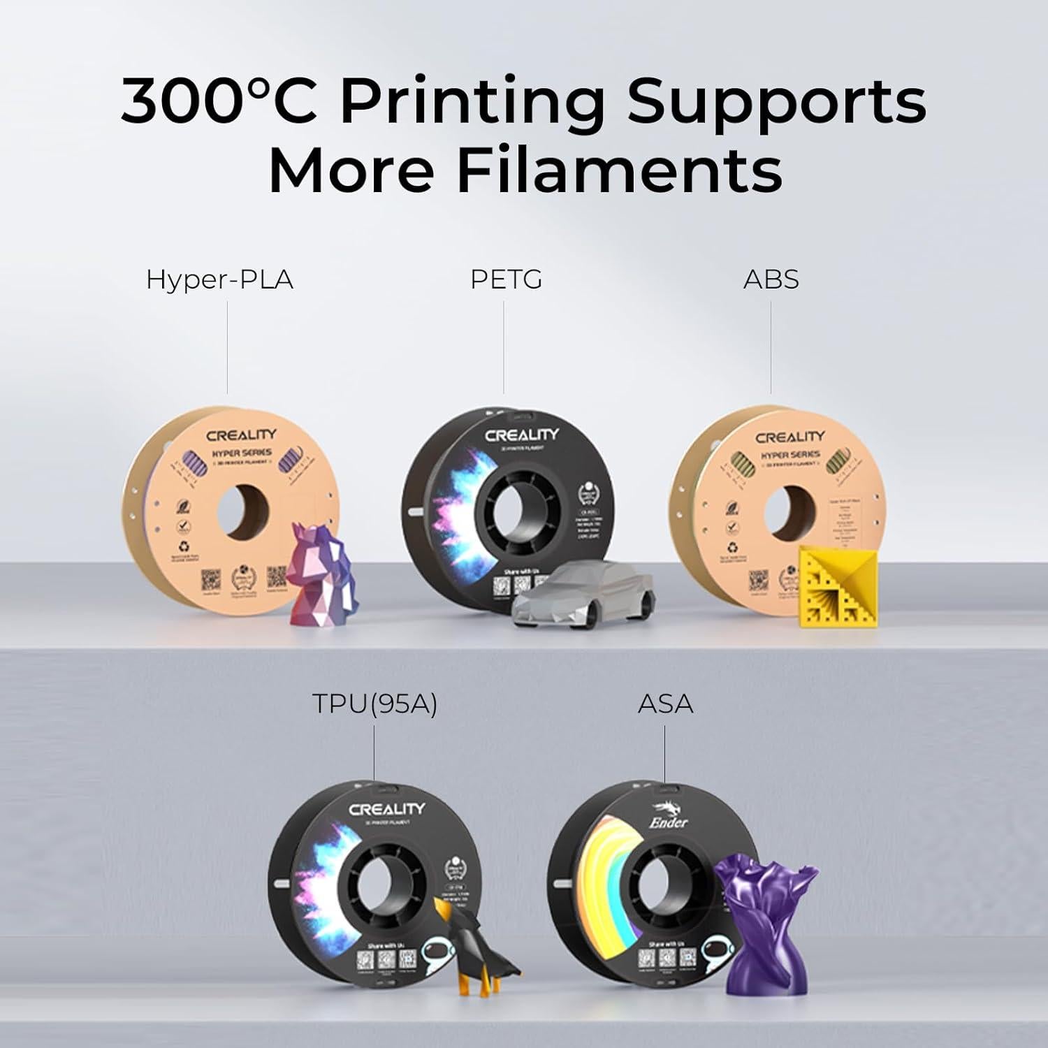 Impresora 3D Creality Ender 3 V3 KE, 250x220x220mm, 300°C