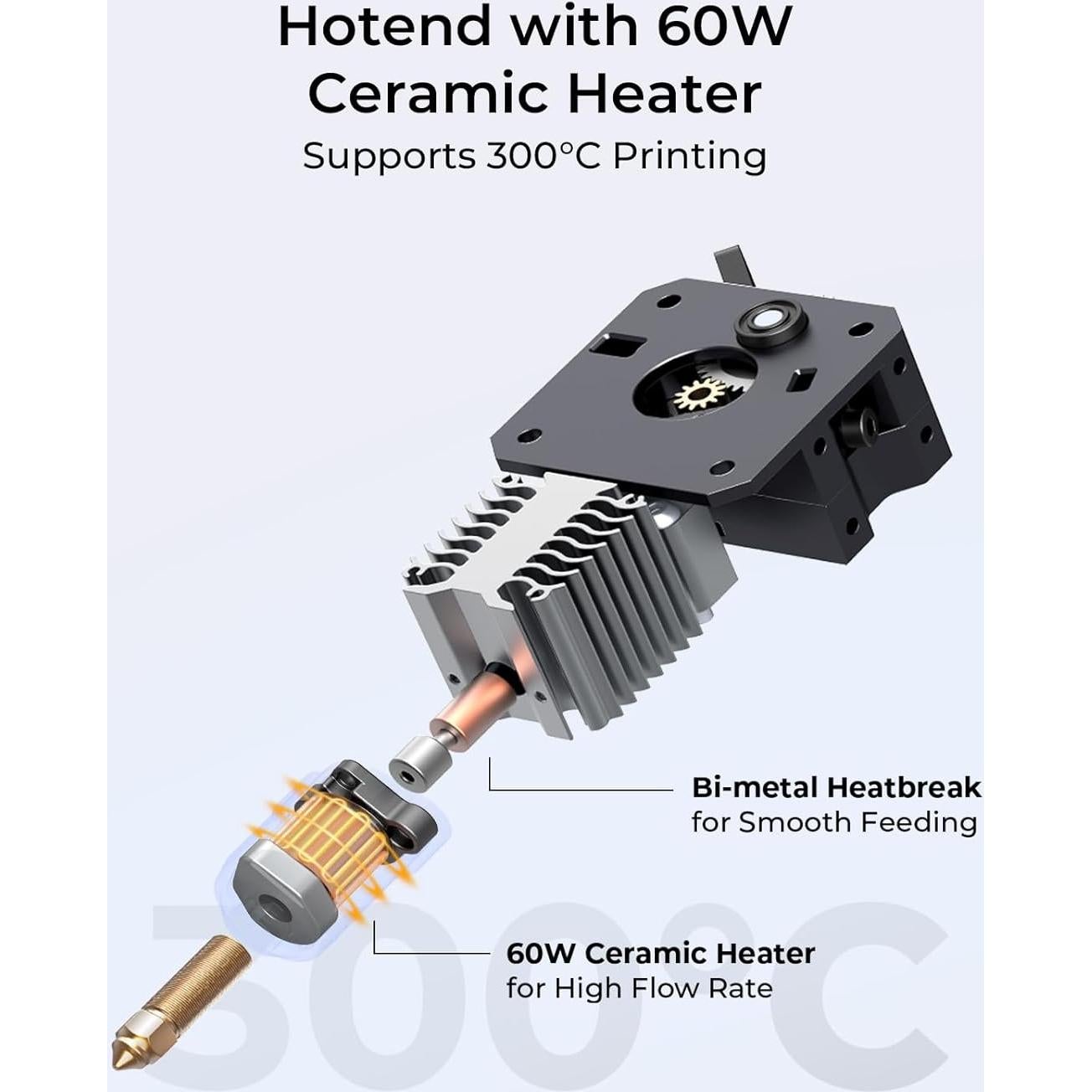 Impresora 3D Creality Ender 3 V3 KE, 500mm/s, 300°C, 250x220x220mm