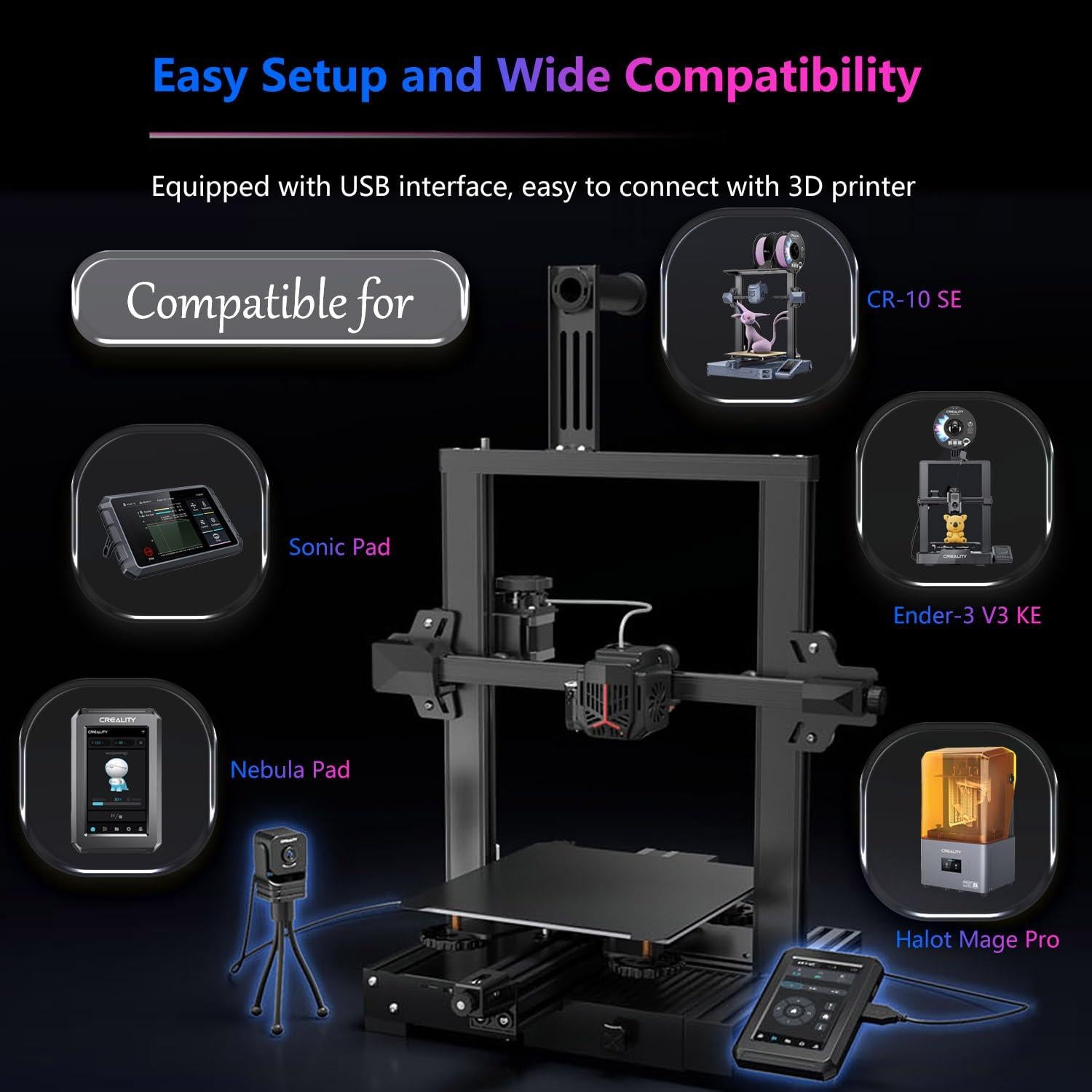 Cámara Nebula Creality para Impresoras 3D - Monitoreo y Time-Lapse