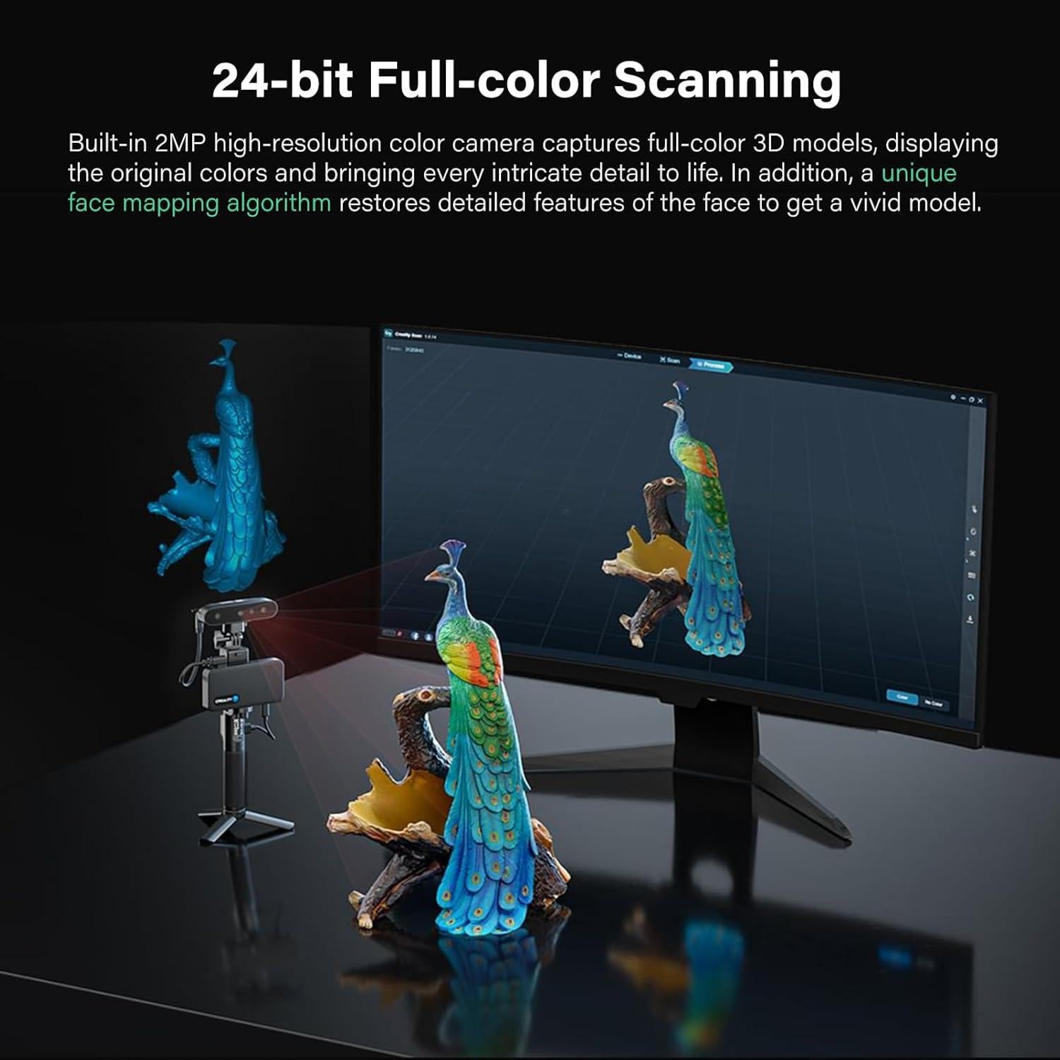 Escáner 3D Creality CR-Scan Ferret Pro 0.1mm Precisión