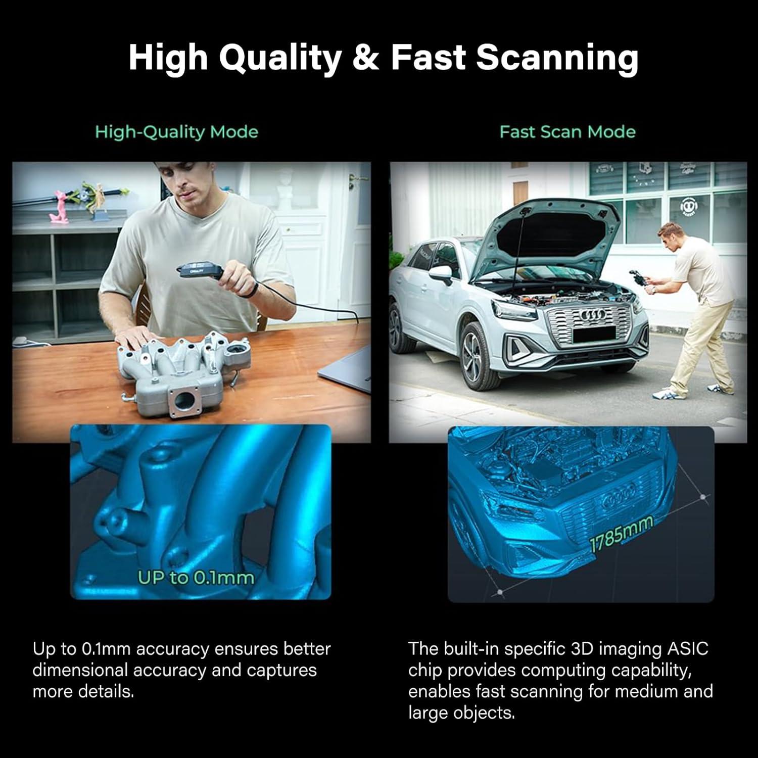 Escáner 3D Creality CR-Scan Ferret Pro 0.1mm Precisión