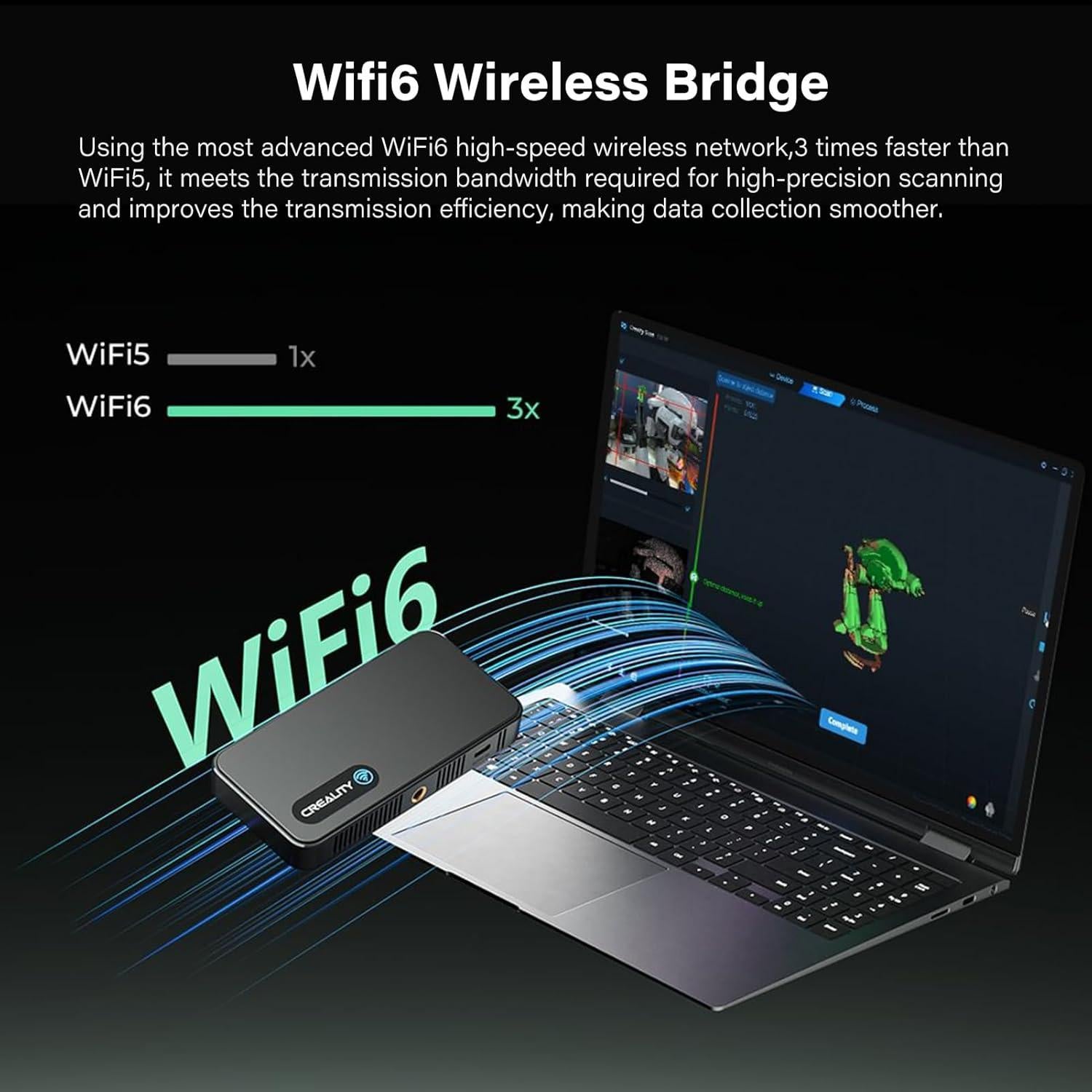 Escáner 3D Creality CR-Scan Ferret Pro 0.1mm Precisión